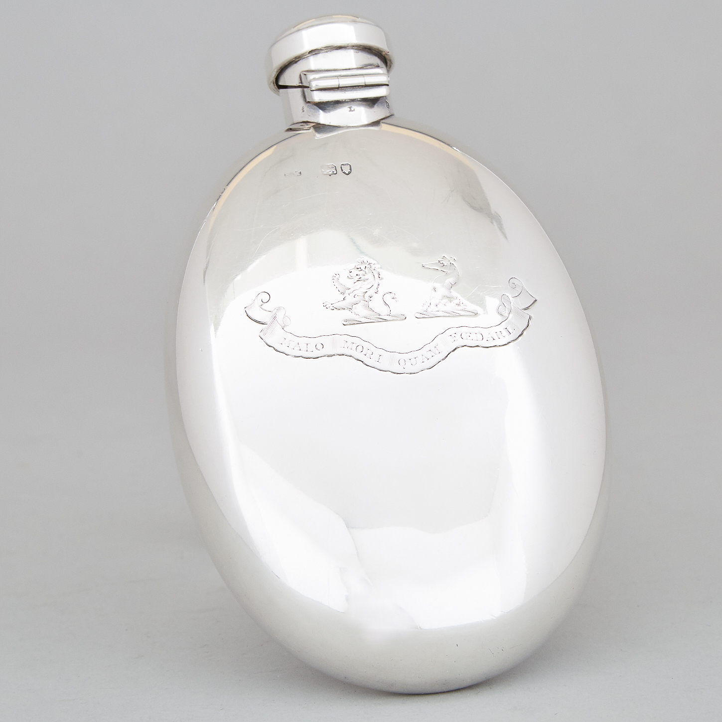 Victorian Silver Spirit Flask, Sampson Mordan, London, 1888