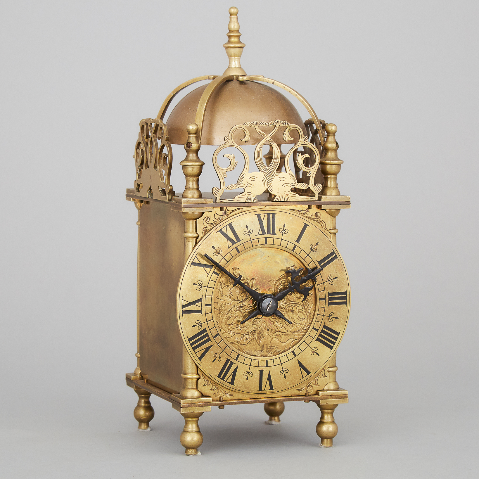 Working Model of a Brass Lantern Clock, early 20th century