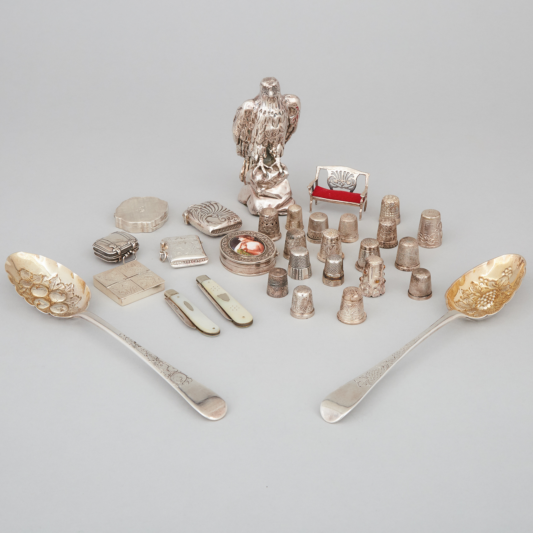 Group of Various Silver, 18th-20th century
