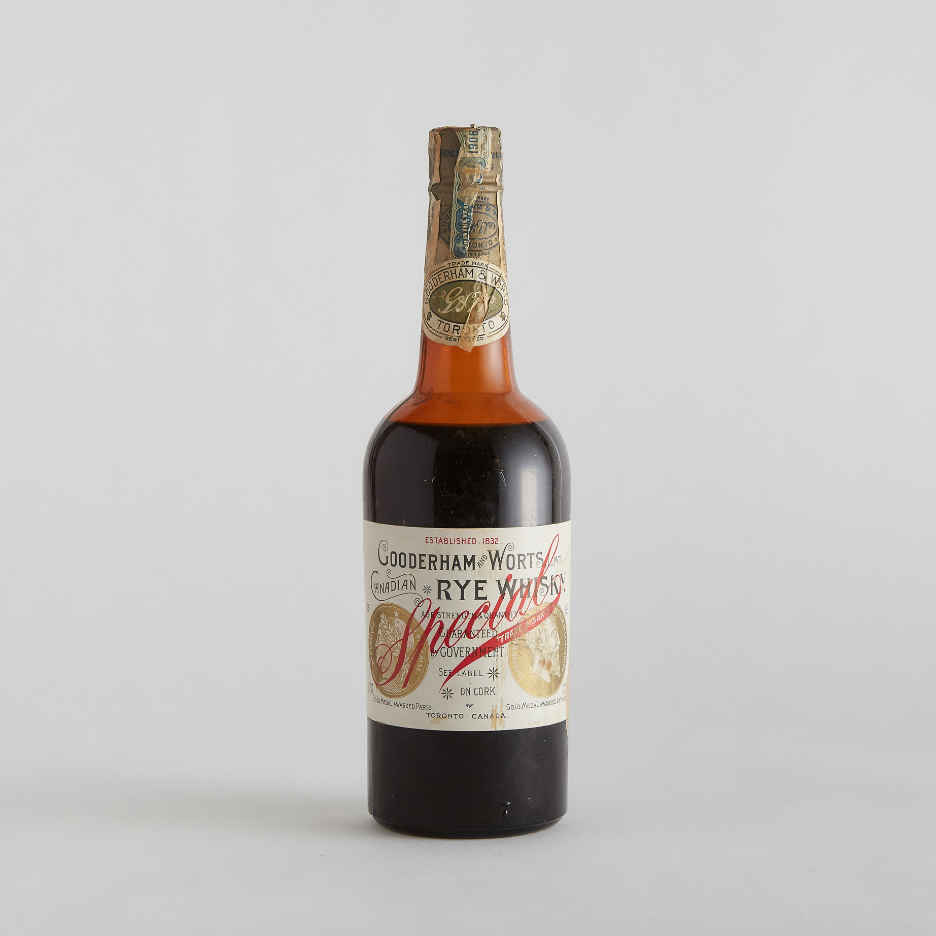 GOODERHAM AND WORTS CANADIAN RYE WHISKY NAS (ONE)