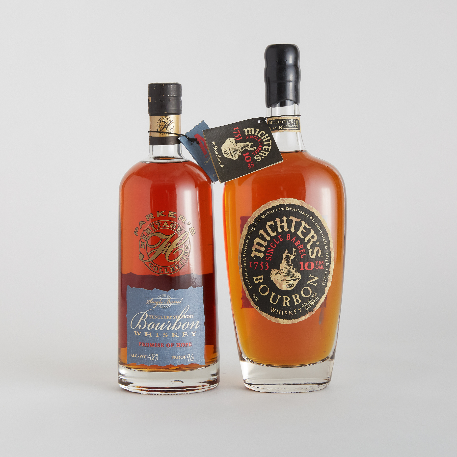 MICHTER'S SINGLE BARREL BOURBON WHISKEY 10 YEARS (ONE 750 ML)
PARKER'S HERITAGE COLLECTION PROMISE OF HOPE BOURBON WHISKEY 10 YEARS (ONE 750 ML)