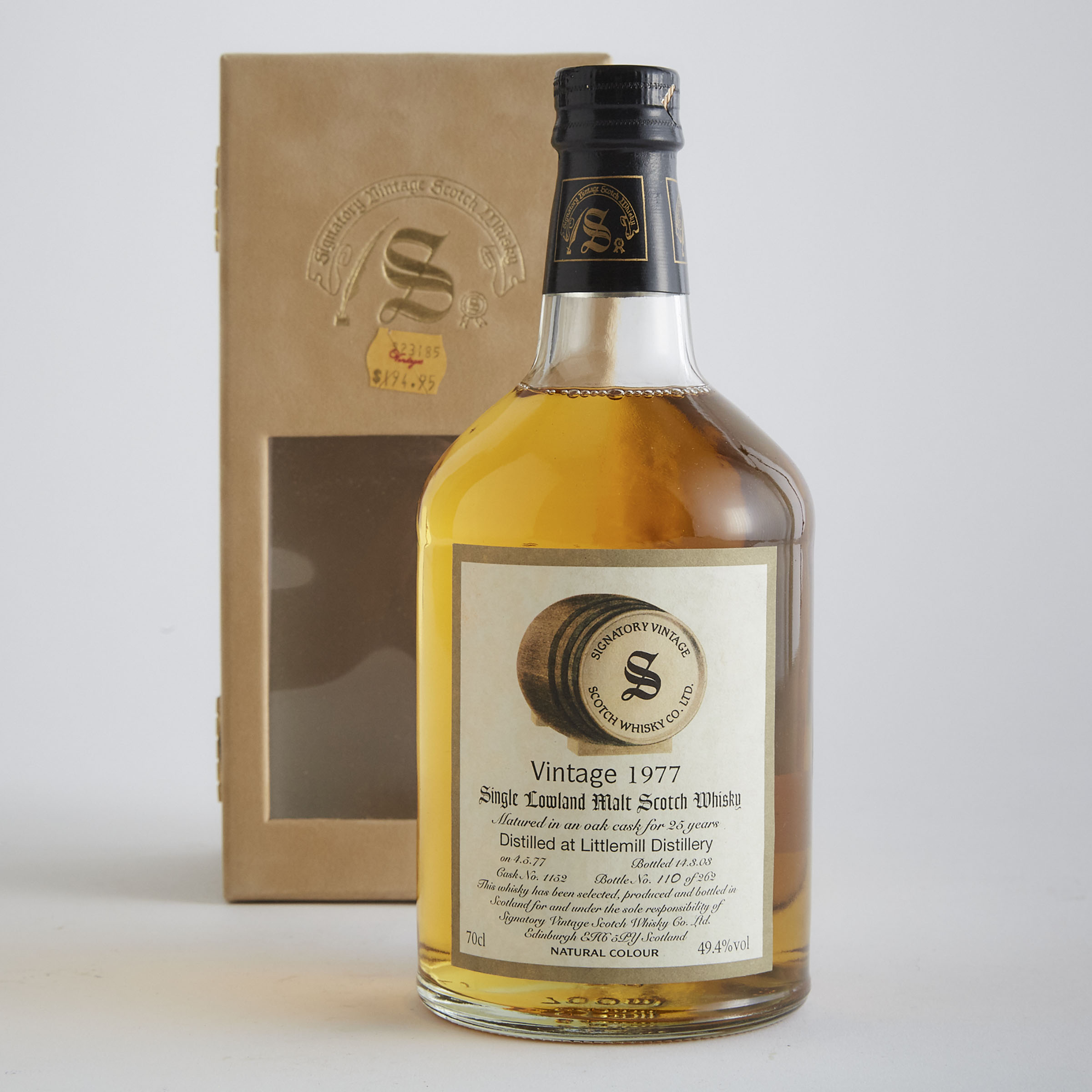 LITTLEMILL SINGLE LOWLAND SCOTCH WHISKY 25 YEARS (ONE 70 CL)