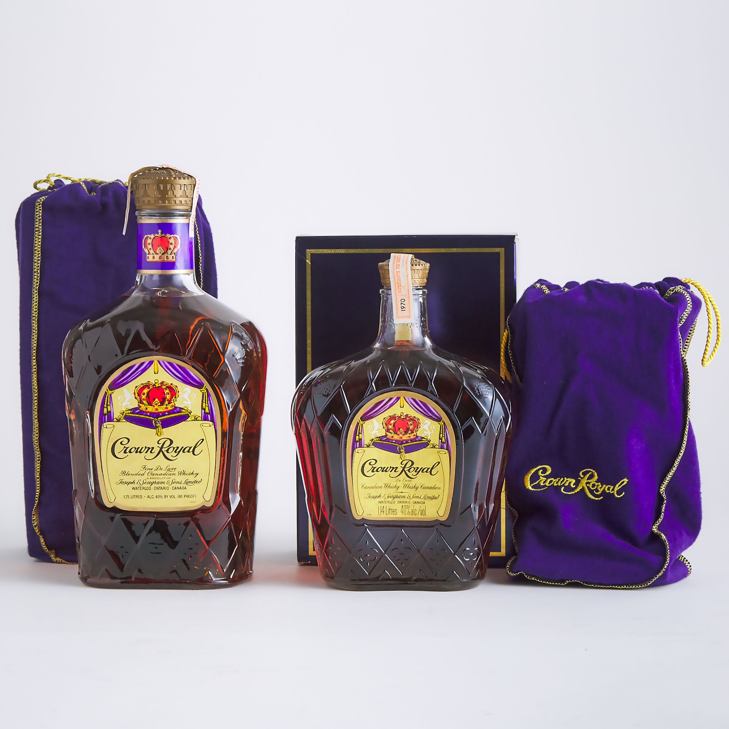 CROWN ROYAL DELUXE CANADIAN WHISKY (ONE 1.14L)
CROWN ROYAL DELUXE CANADIAN WHISKY (ONE 1.75 L)