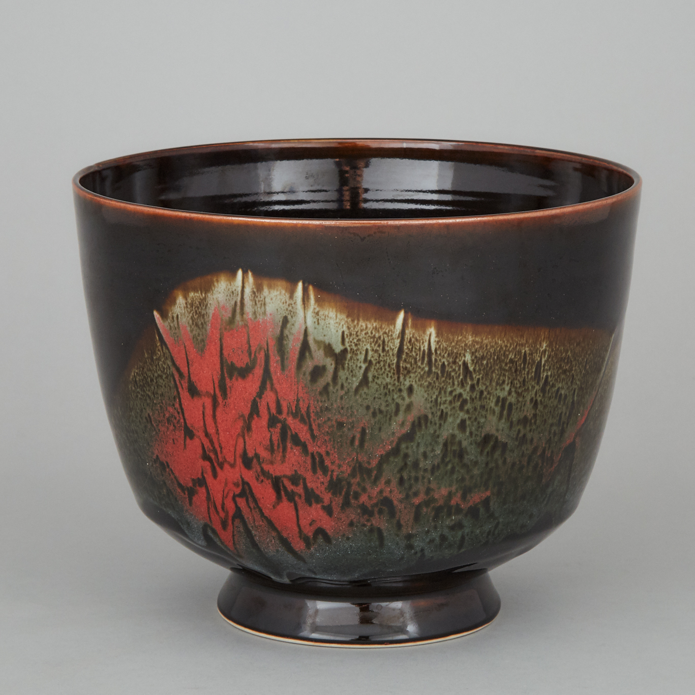 Harlan House (Canadian, b.1943), Dark Glazed Vase, 1992