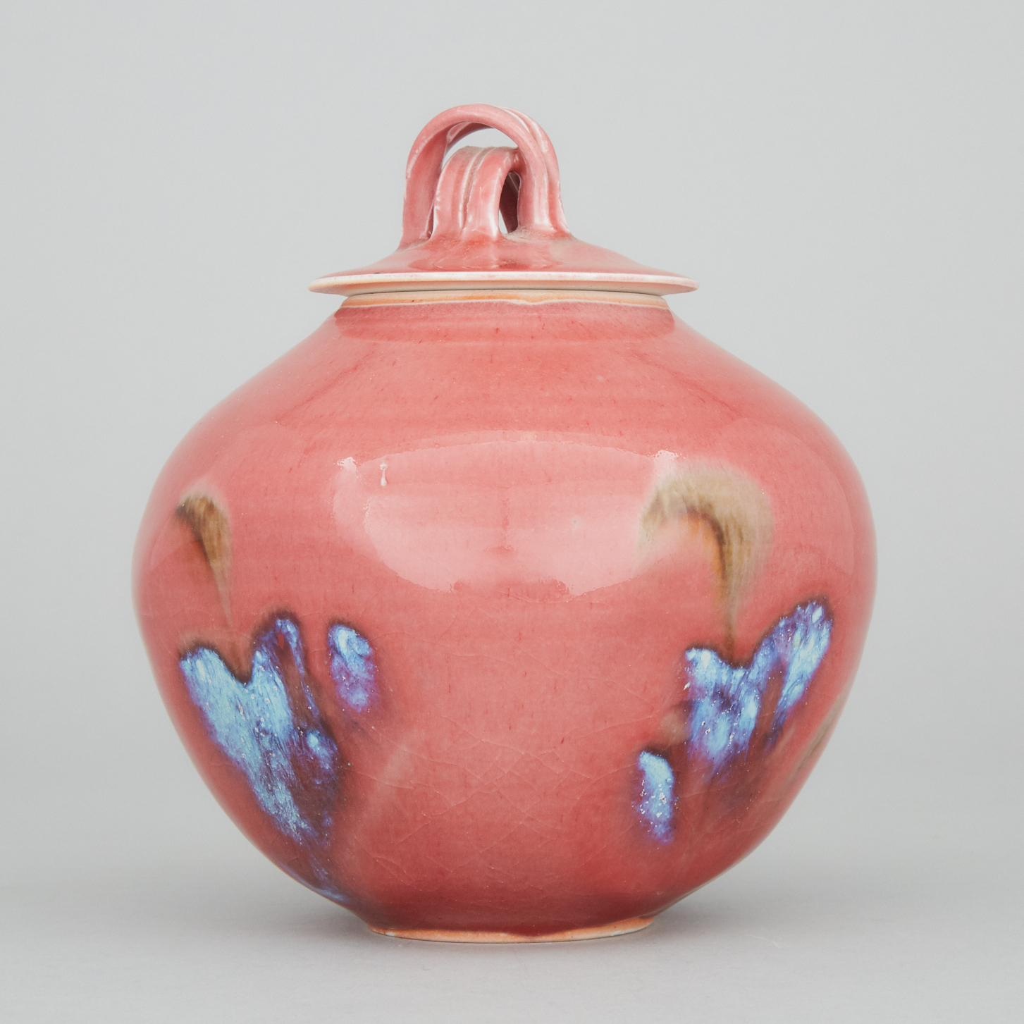 Kayo O'Young (Canadian, b.1950), Rose Glazed Jar, c.1993