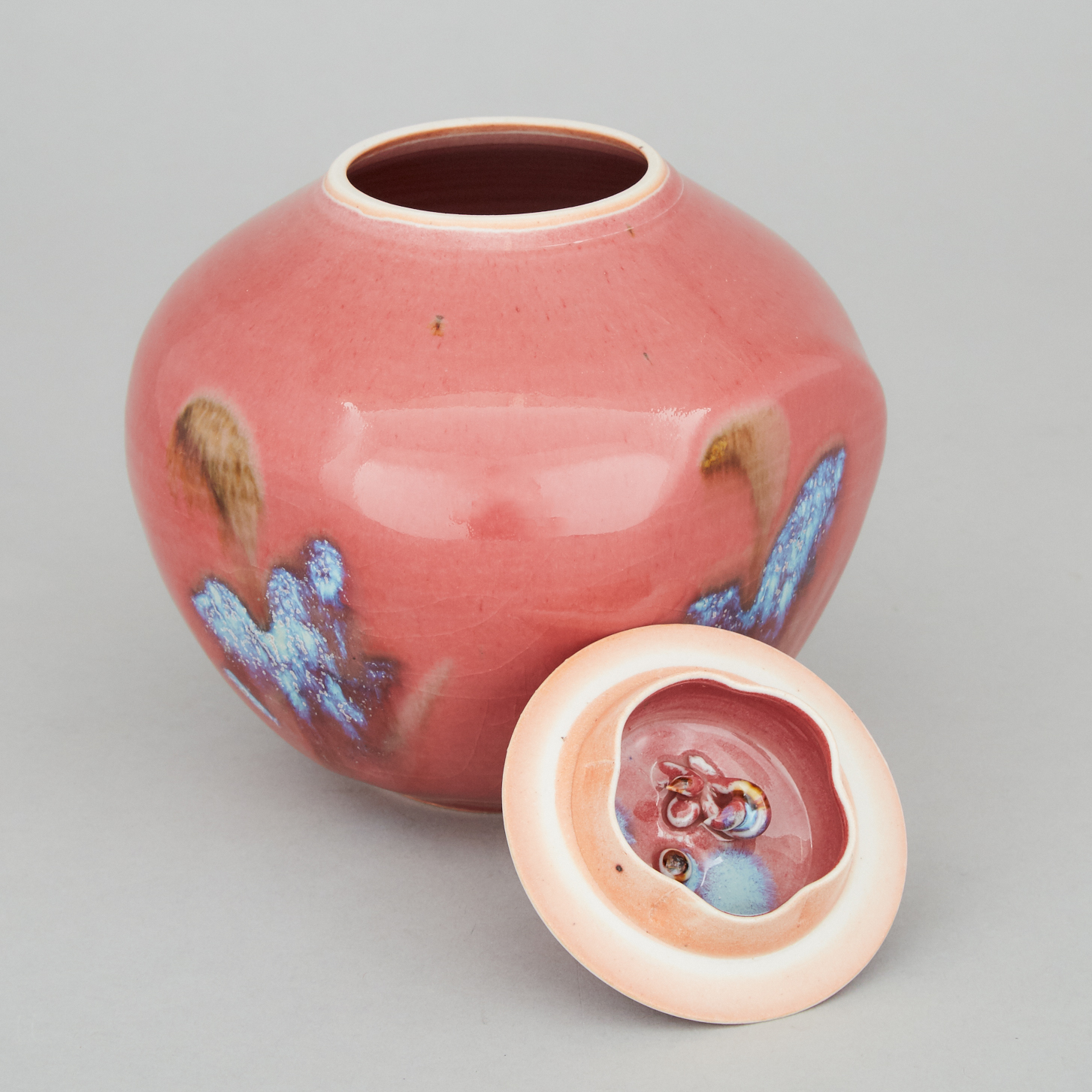 Kayo O'Young (Canadian, b.1950), Rose Glazed Jar, c.1993