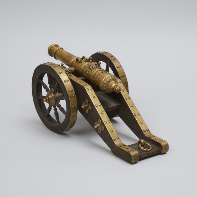Model of a Napoleonic Russian Tula Arsenal Field Cannon, early-mid 20th century