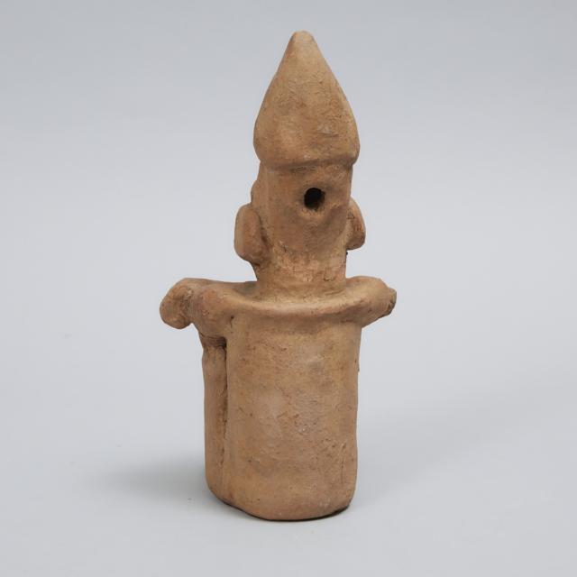 Totonac (Veracruz) Pottery Figure of Mictlāntēcutli, South East Mexico, 600 - 900 A.D.