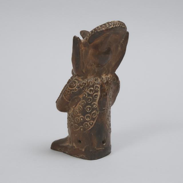 Pre Columbian Redware Pottery Effigy Figure, 1st millennium A.D.