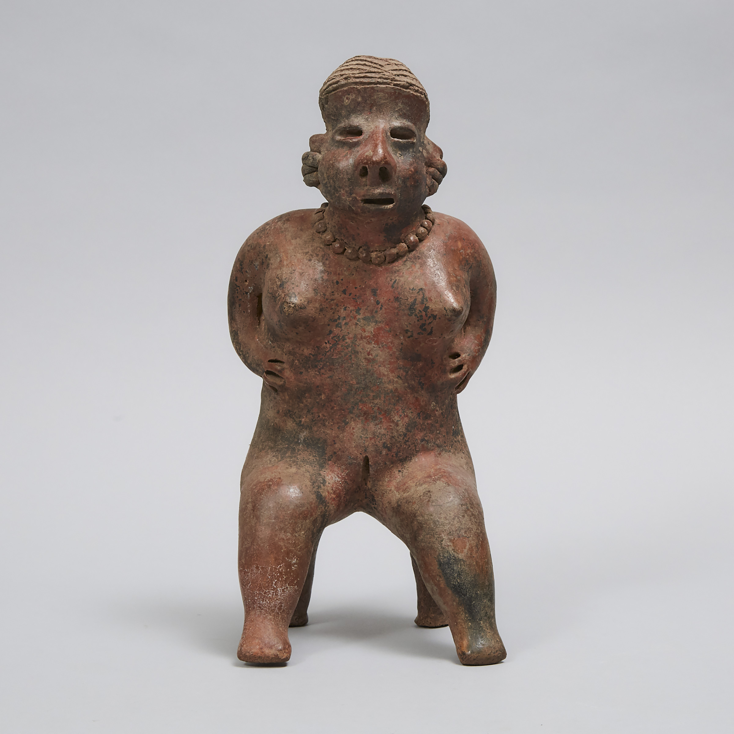 Nayarit Ixtlán del Río style Redware Pottery Figure, West Mexico, 100 B.C. - 200 A.D.