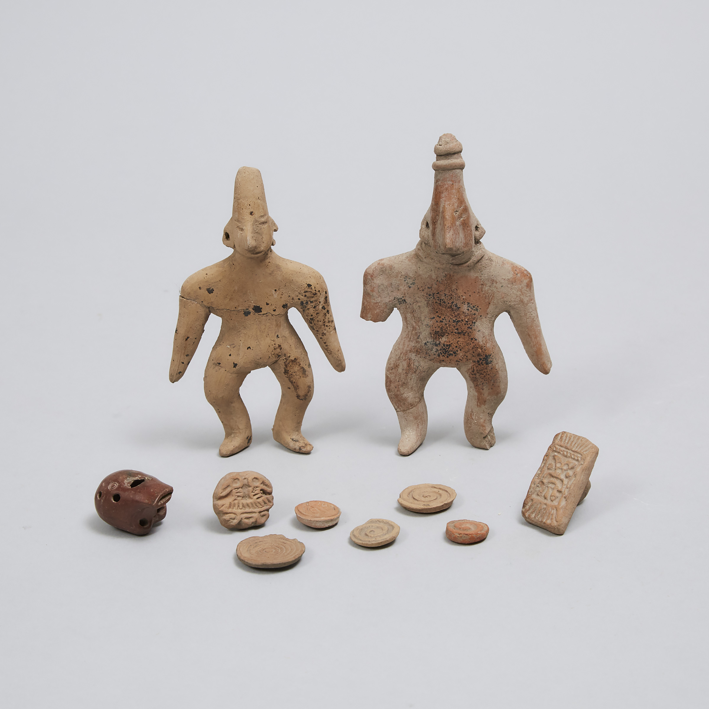 Group of Pre-Columbian Pottery, West Mexico, early 1st Millennium 