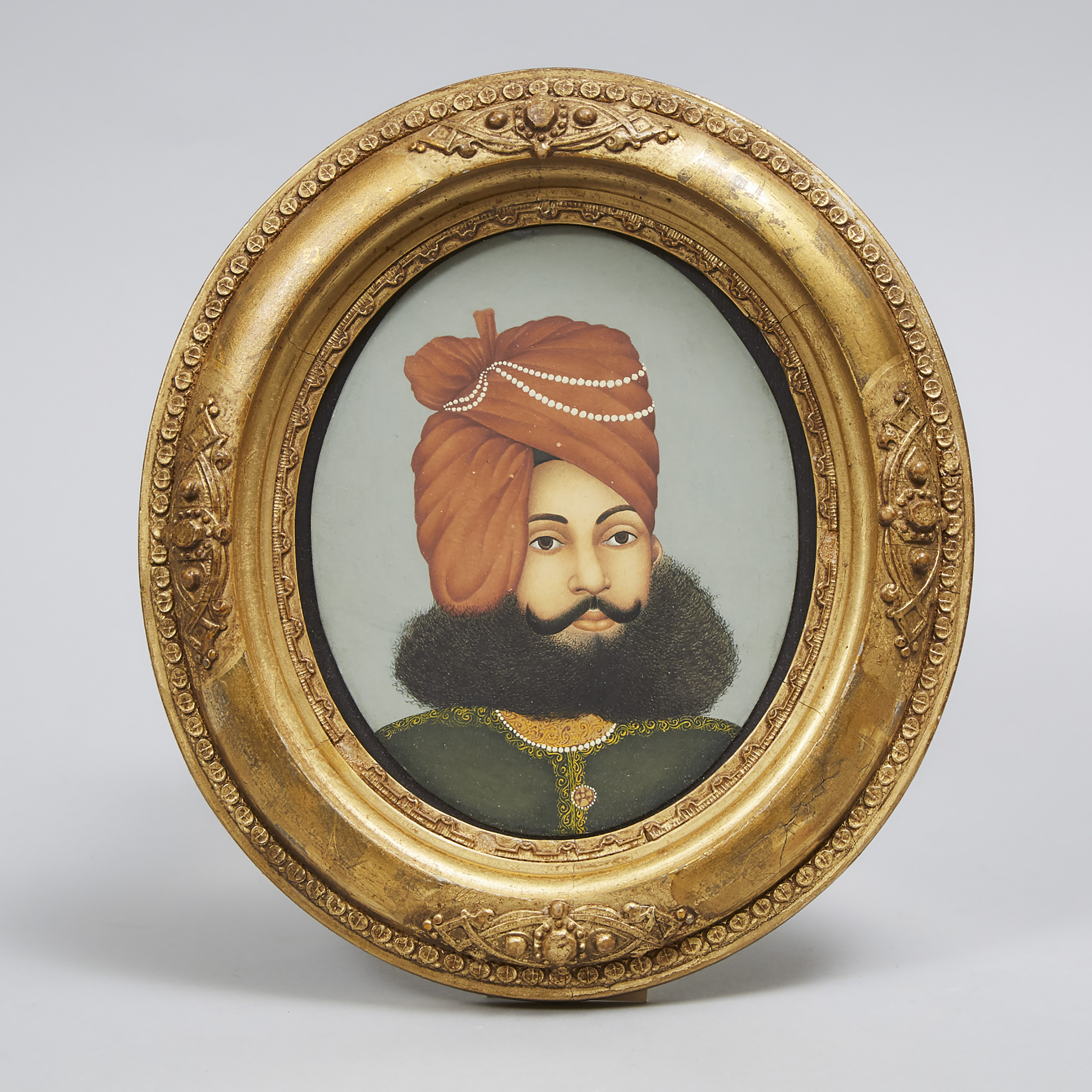 Portrait Miniature of a Persian Aristocratic Gentleman, mid 19th century