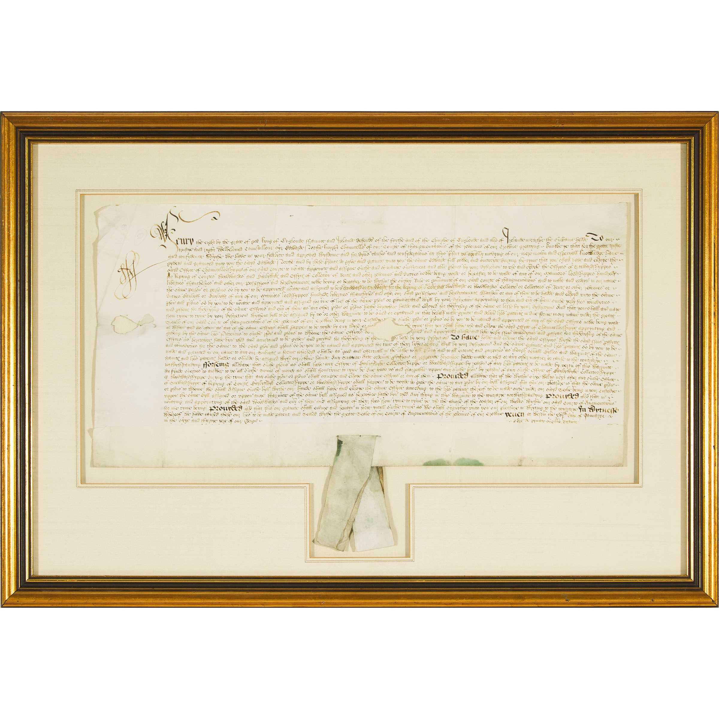 Henry VIII Vellum Letters Patent, c.1544