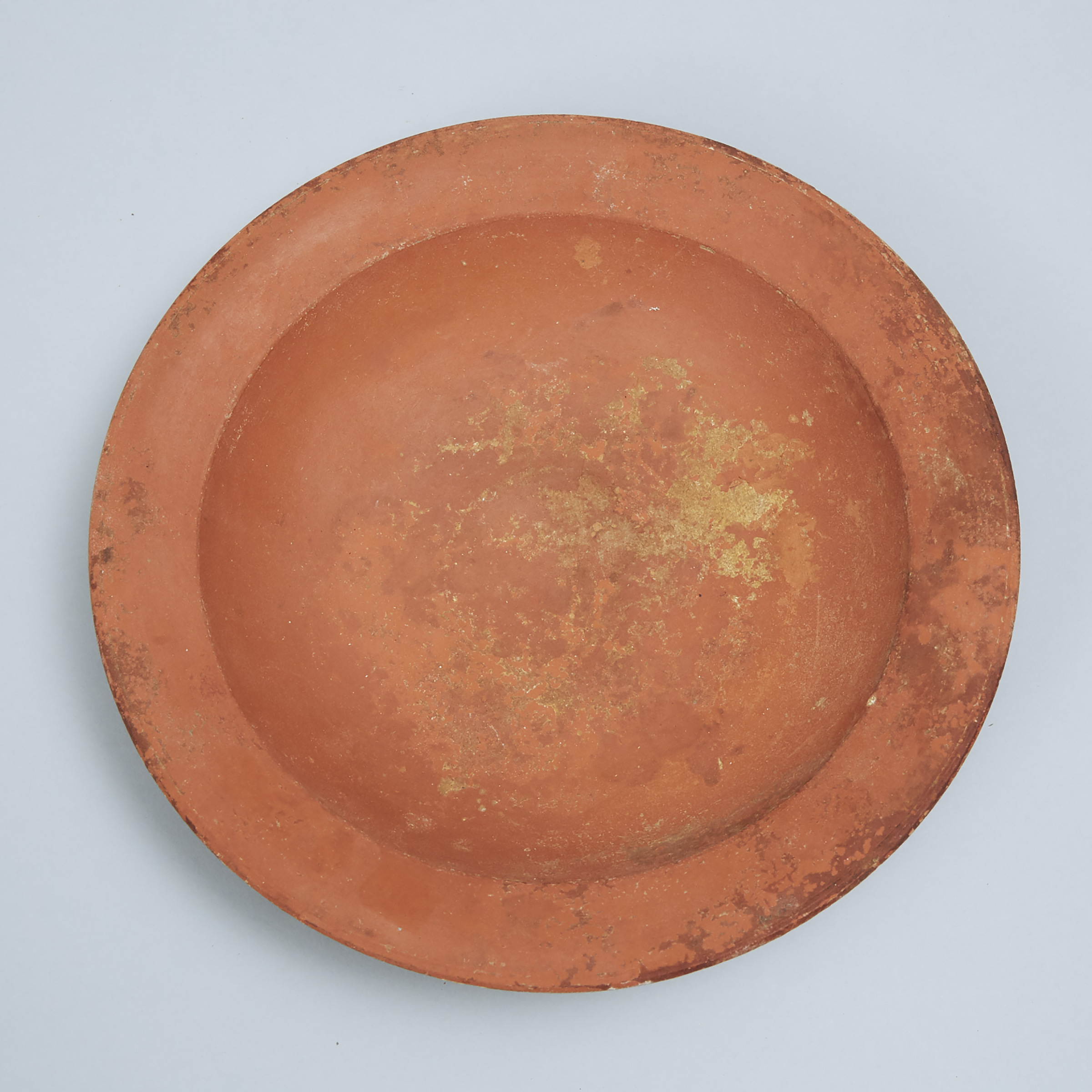 Large Roman North African Redware Pottery Dish, 300 A.D.