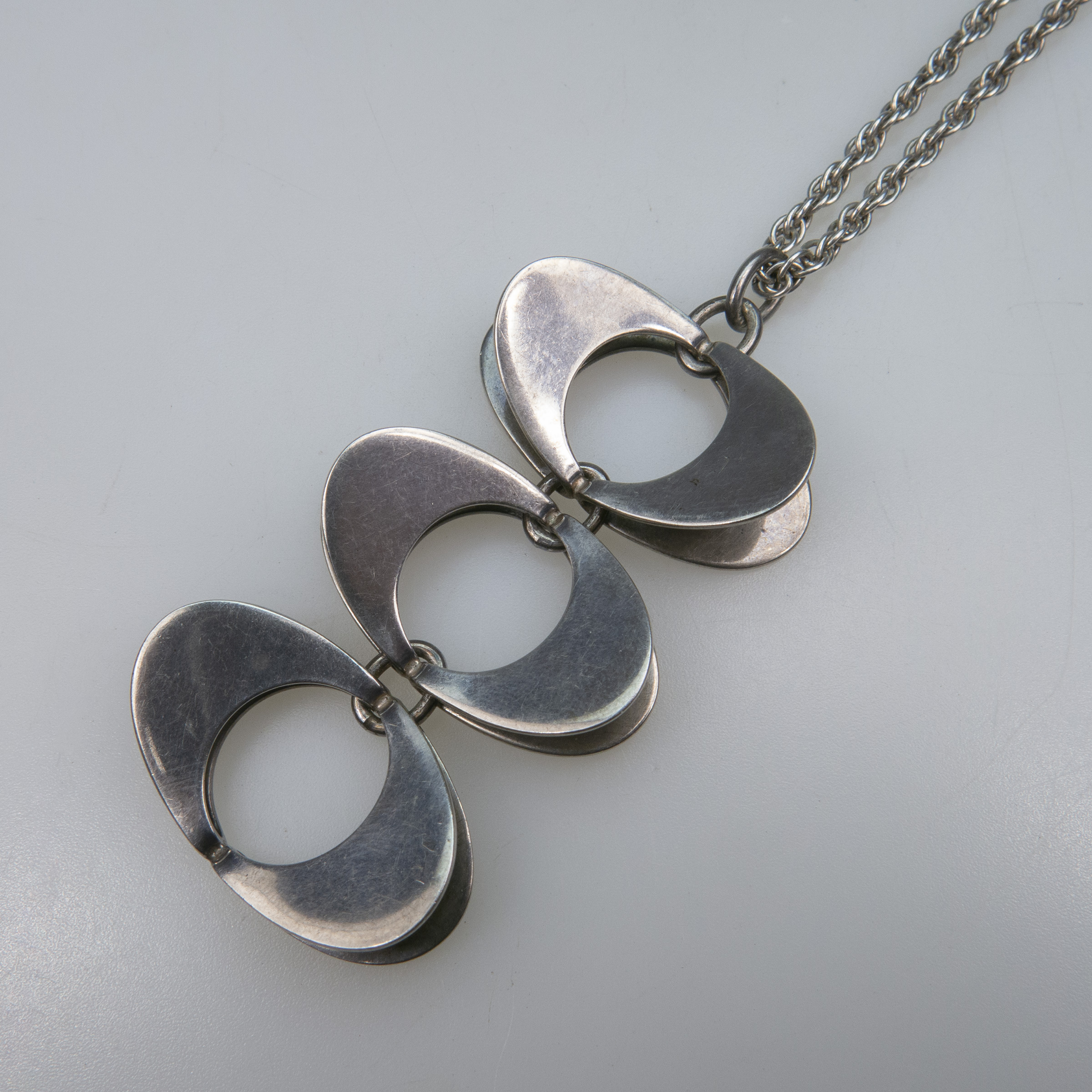 N.E. From Danish Sterling Silver Kinetic Pendant