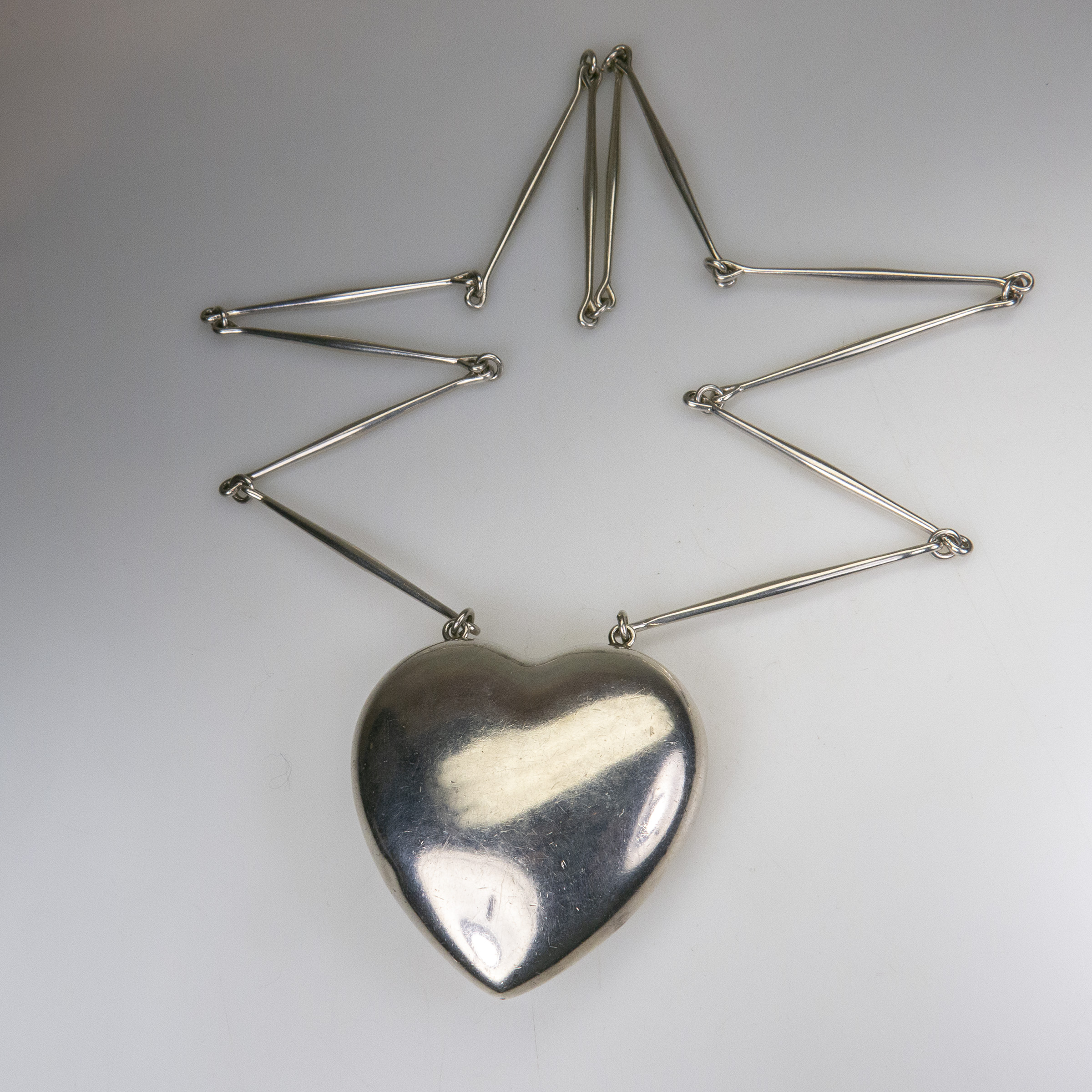 Georg Jensen Danish Sterling Silver Heart-Shaped Pendant