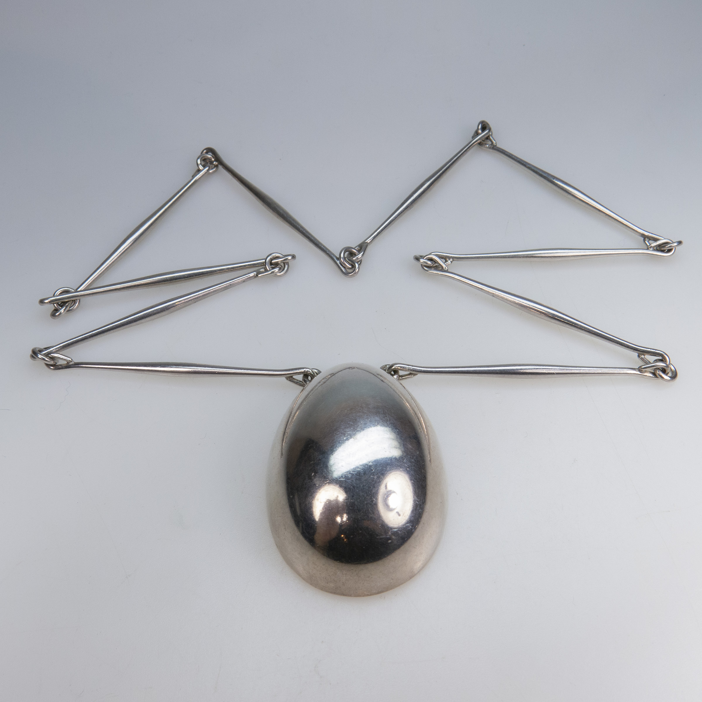 Georg Jensen Danish Sterling Silver Egg-Shaped Pendant