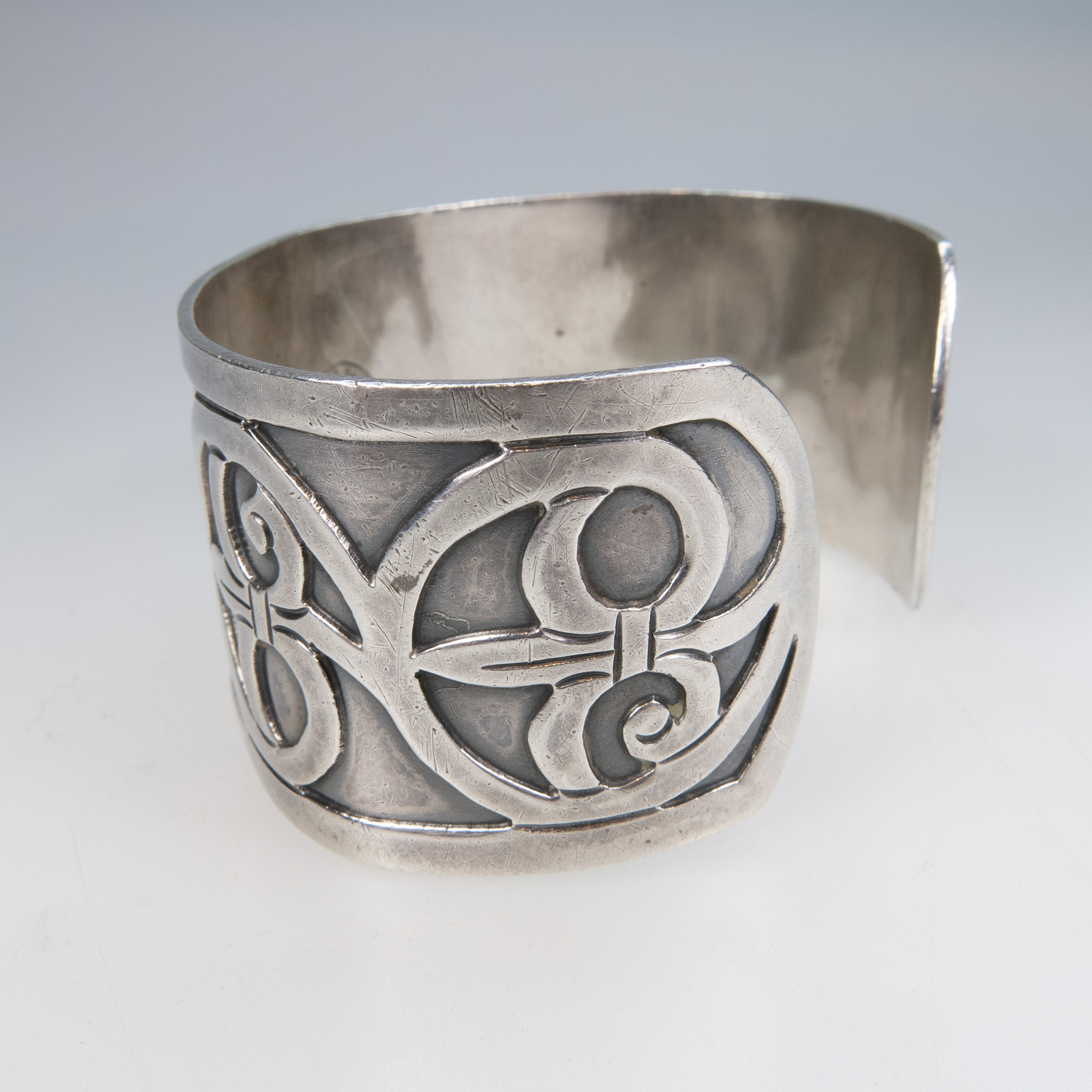 Bernice Goodspeed Mexican Sterling Silver Open Cuff Bangle