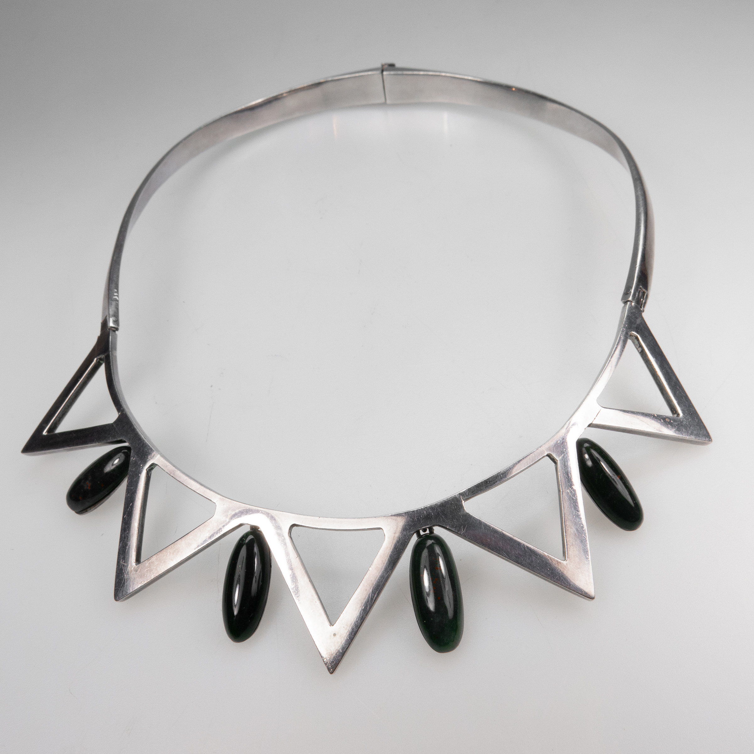 Mexican Silver Double-Hinged Collar Necklace