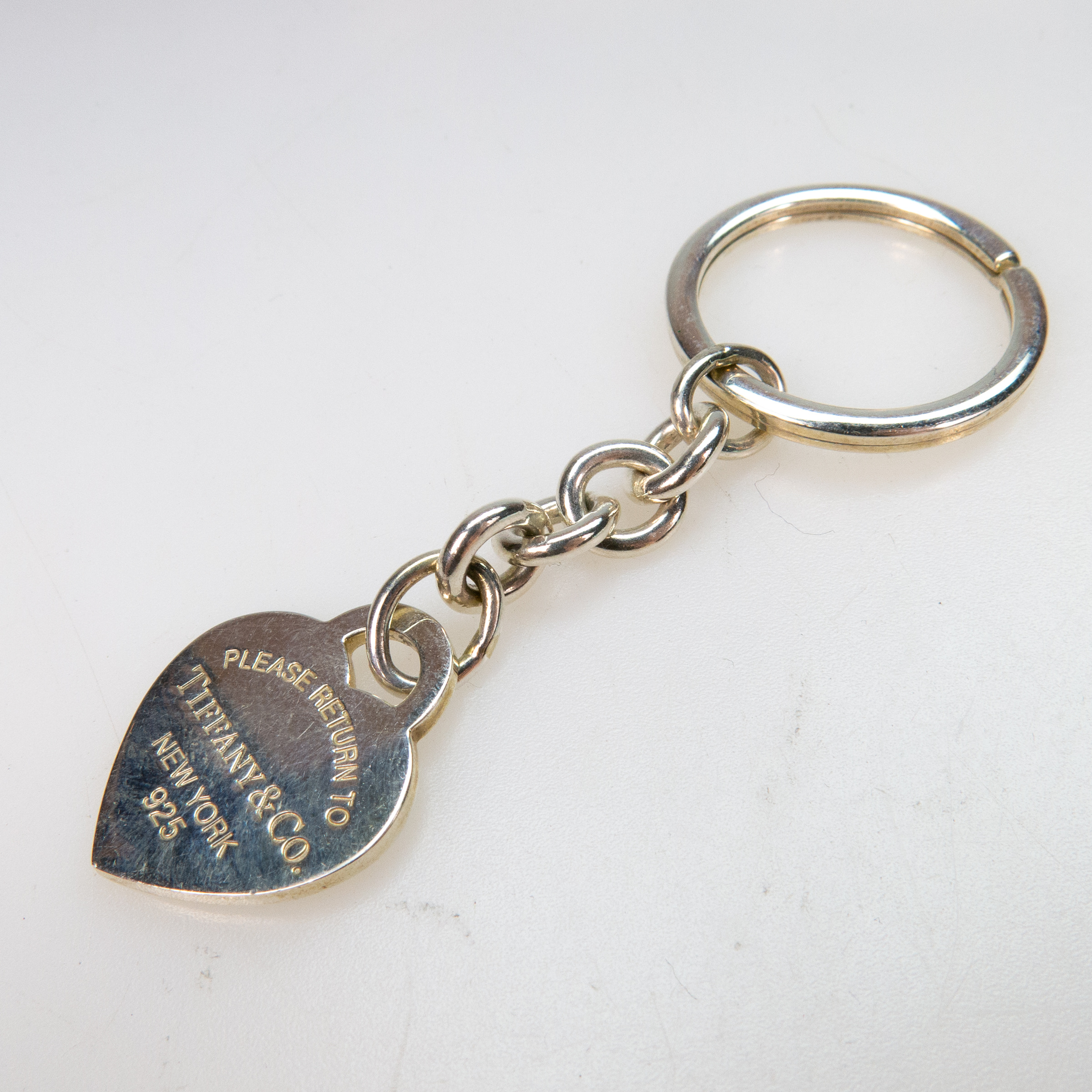 Tiffany & Co. Sterling Silver Heart Key Ring