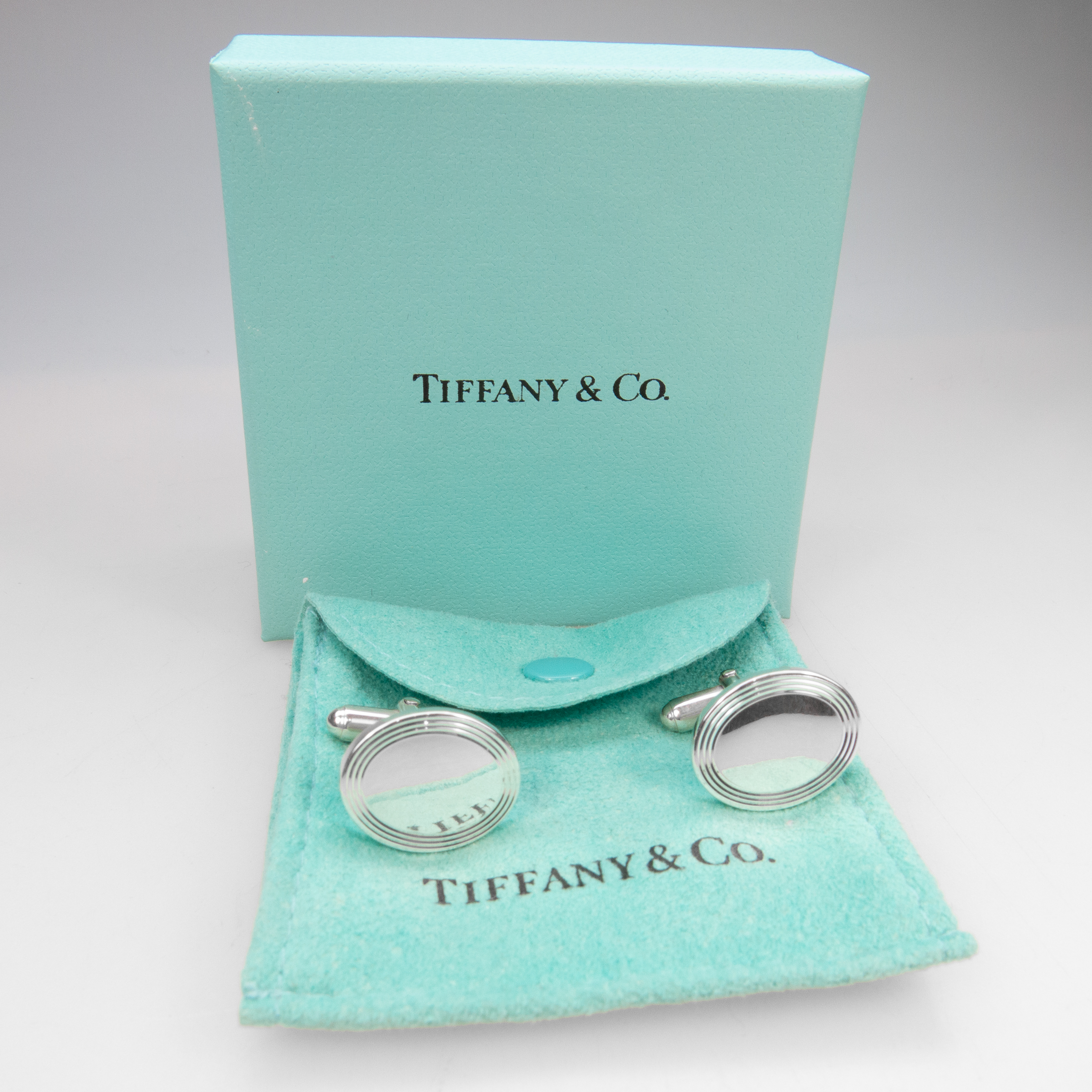 Pair Of Tiffany & Co. Sterling Silver Cufflinks