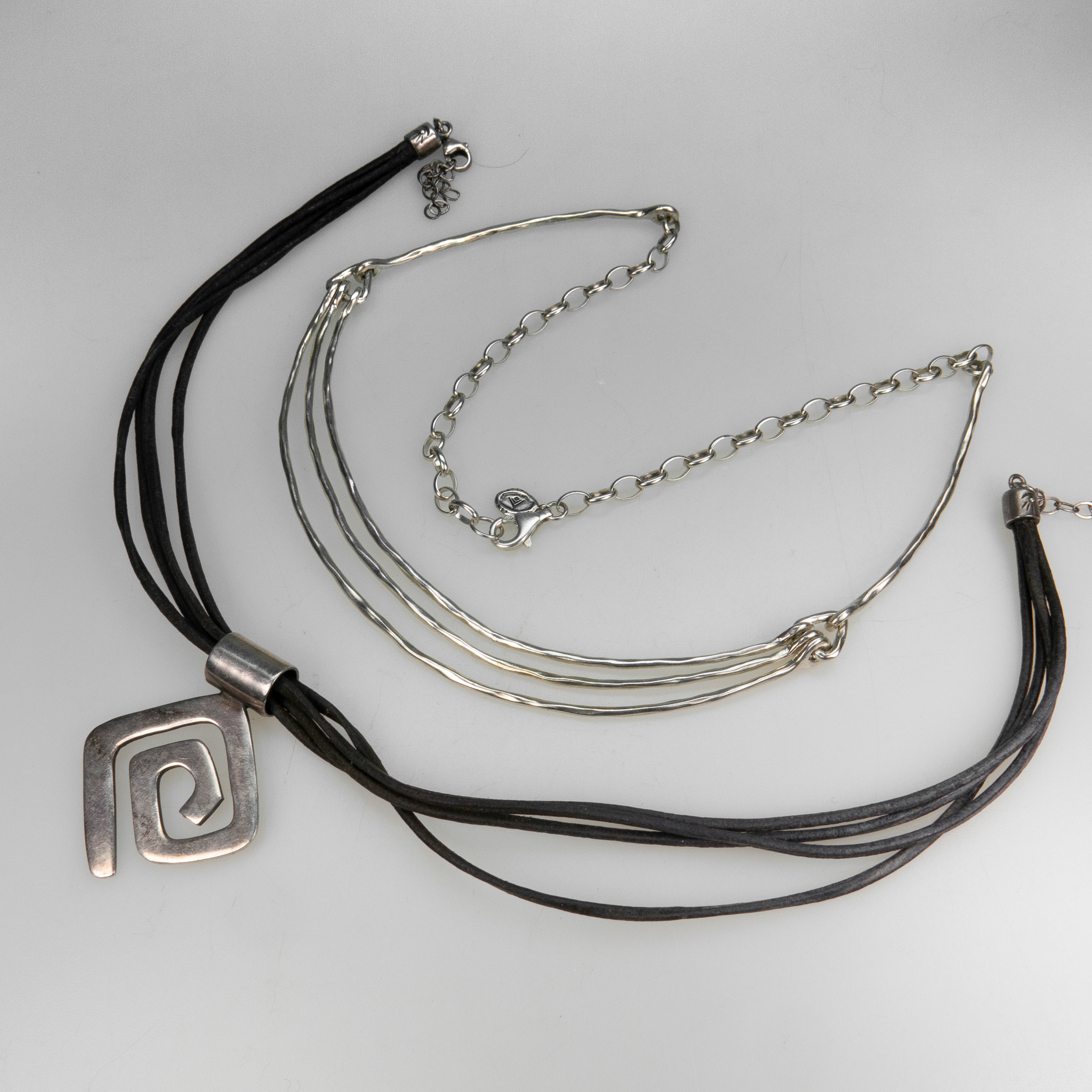 Two Silpada Designs Silver Necklaces