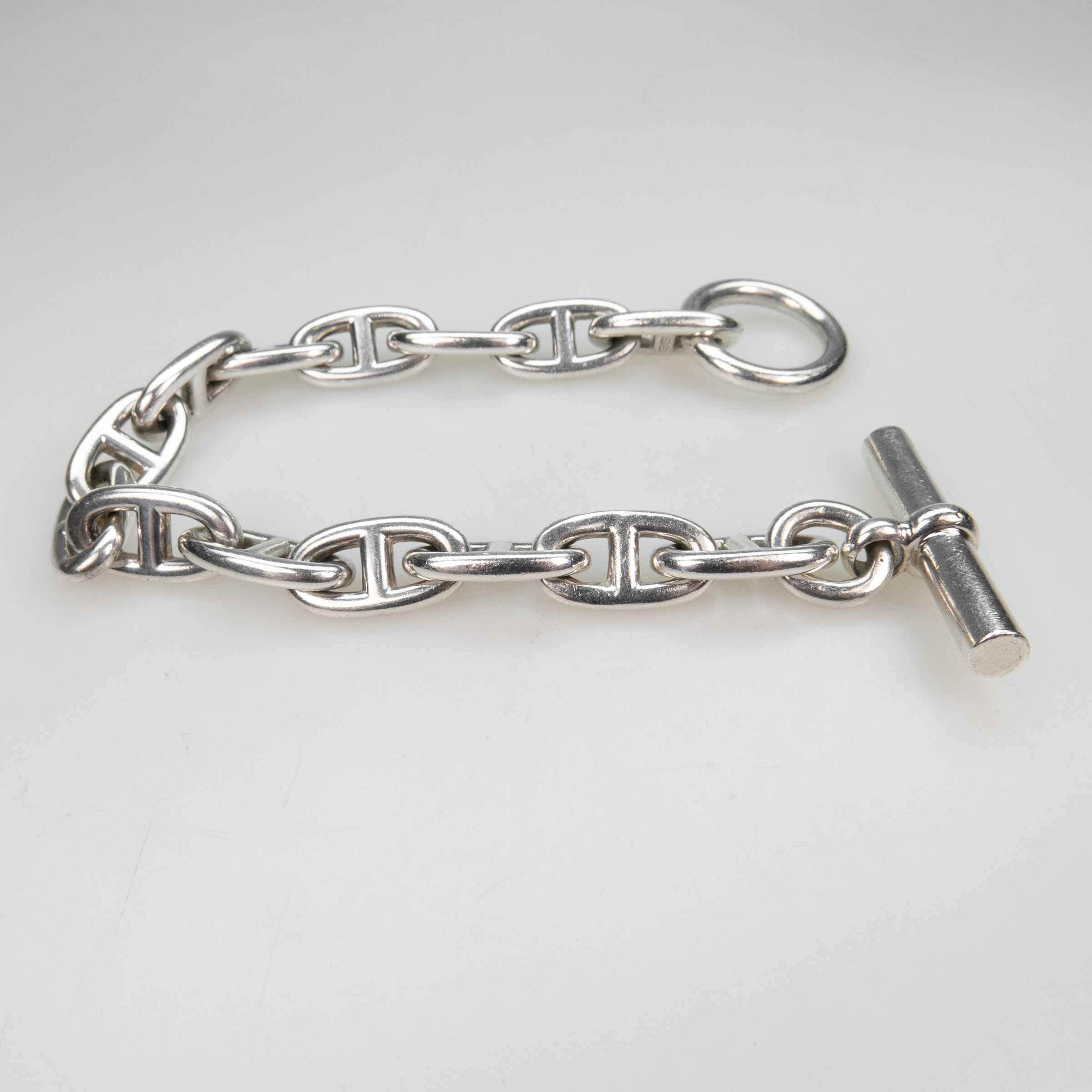 Hermès French Sterling Silver Chaine D'Ancre Bracelet