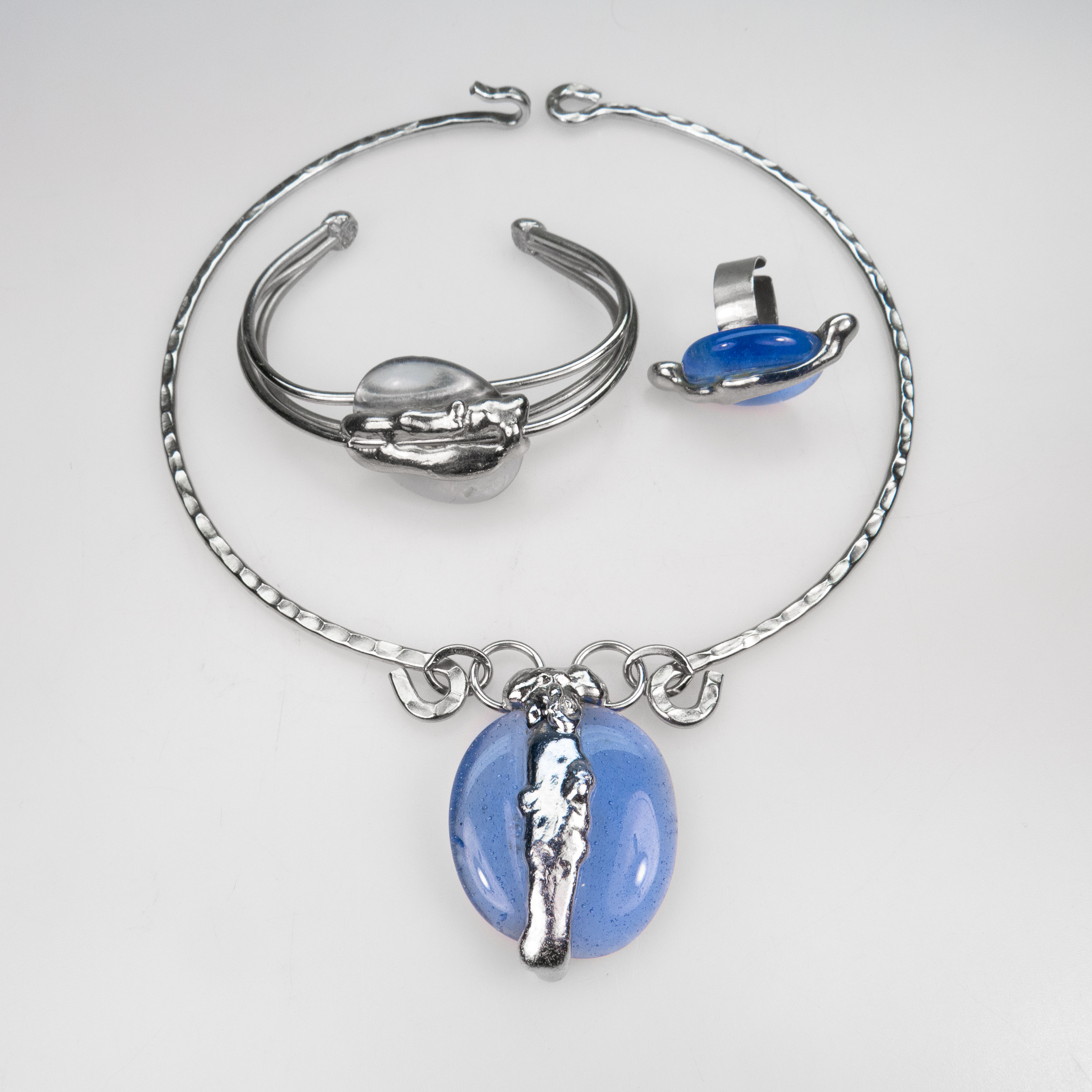Three-Piece Rafael Alfandary Silver Plated Jewellery Suite