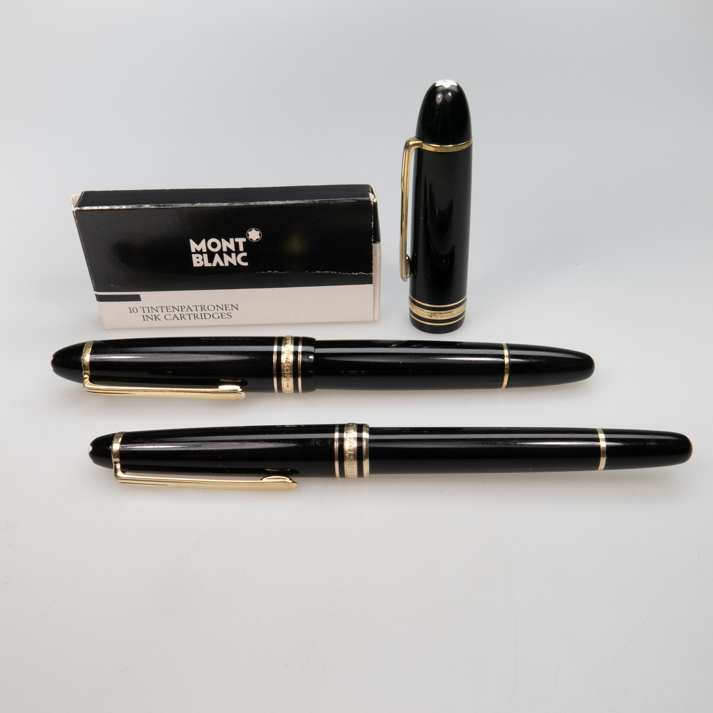 Montblanc Meisterstuck 146 Fountain Pen And A Slim Meisterstuck Fountain Pen