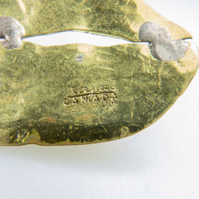 Rafael Alfandary Brass 'Sailboat' Necklace
