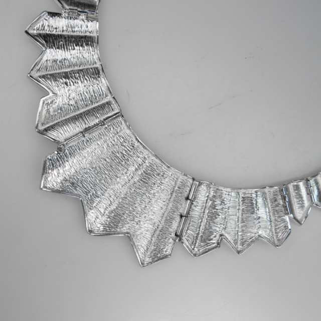 Italian Sterling Silver Fringe Collar Necklace