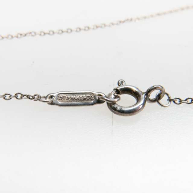 Tiffany & Co. Sterling Silver Double Heart Pendant And Chain