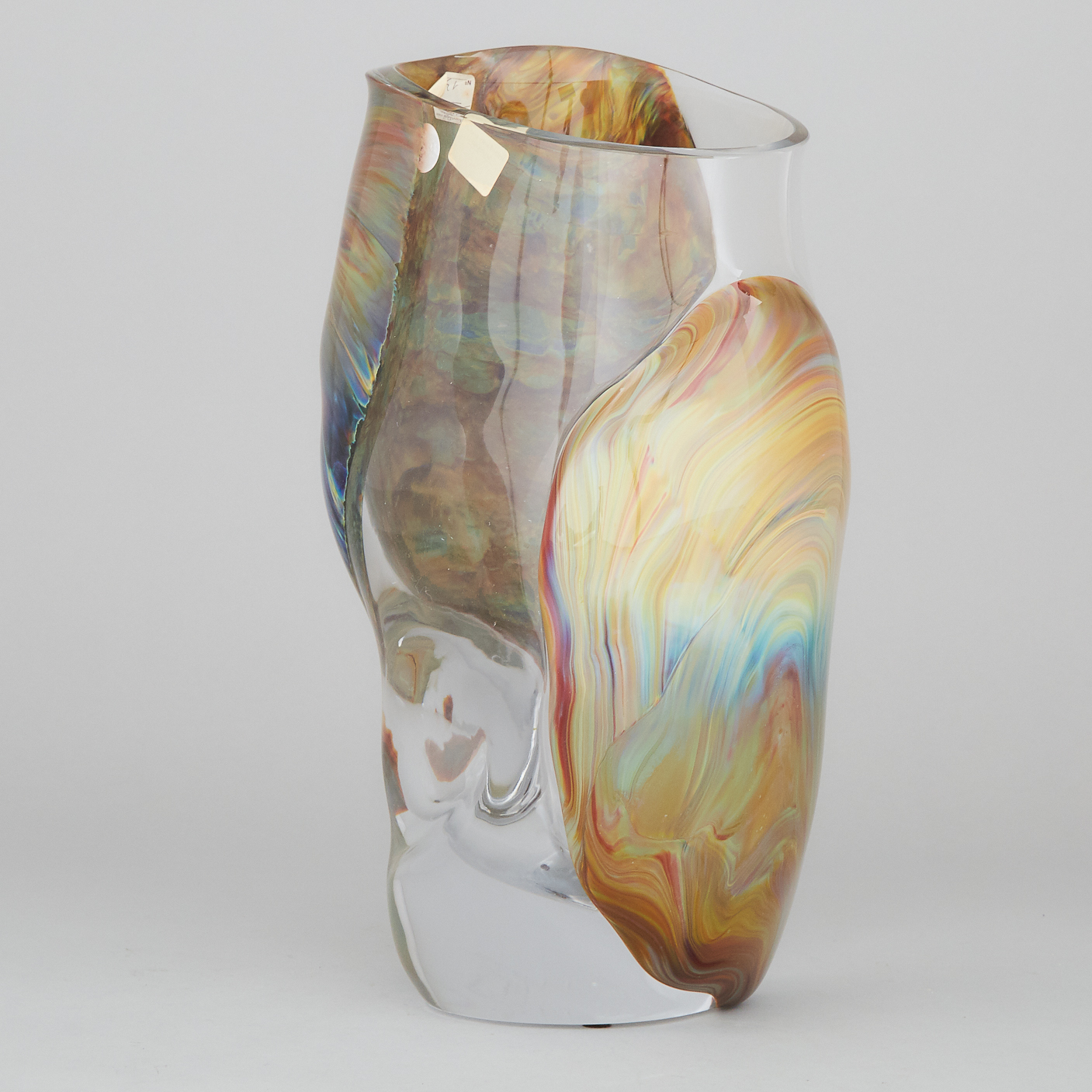 Loredano Rosin Murano Glass Vase, mid-20th century