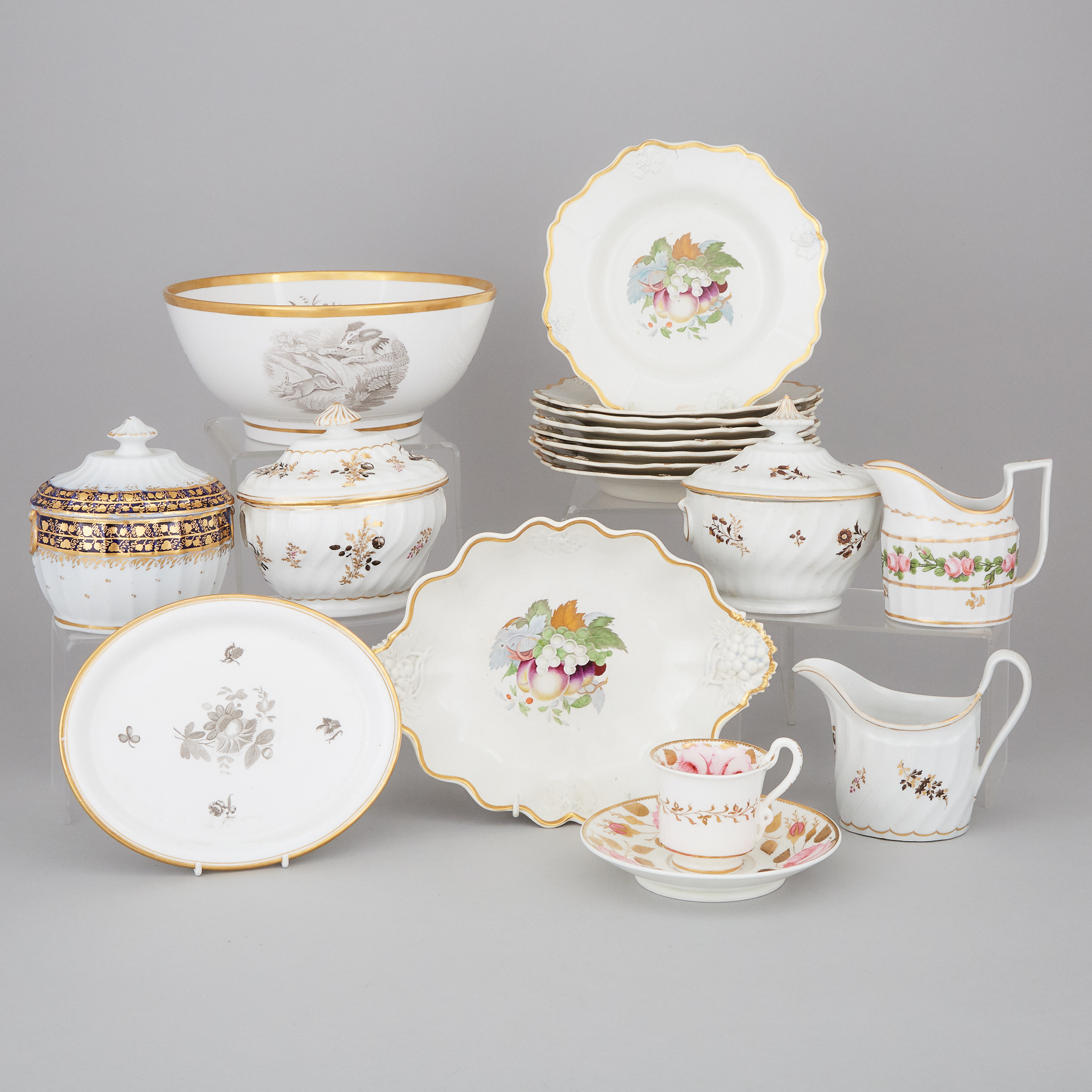 Group of English Pottery and Porcelain, late 18th/early 19th century