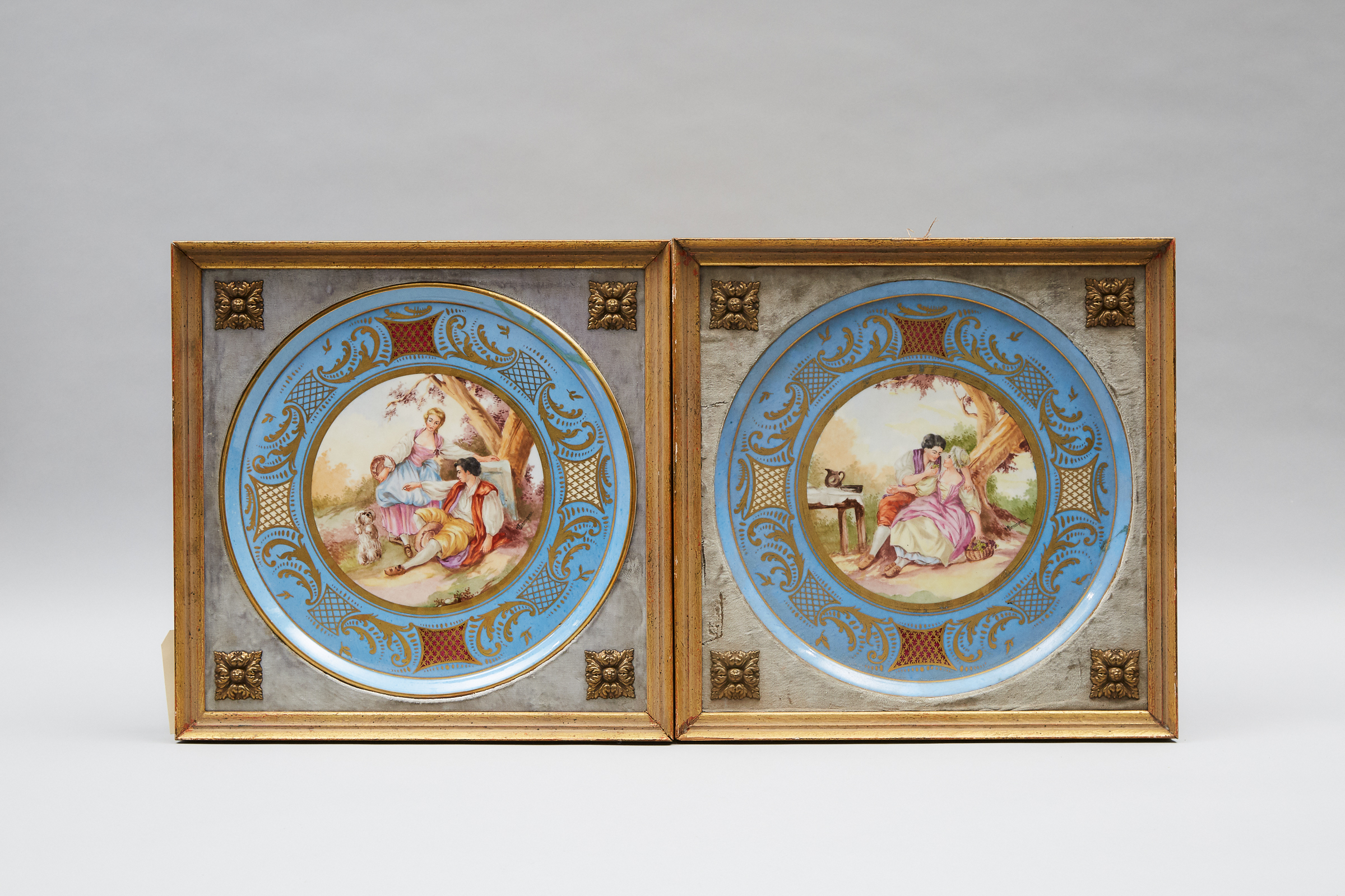 Pair of 'Sèvres' Circular Plaques, early 20th century
