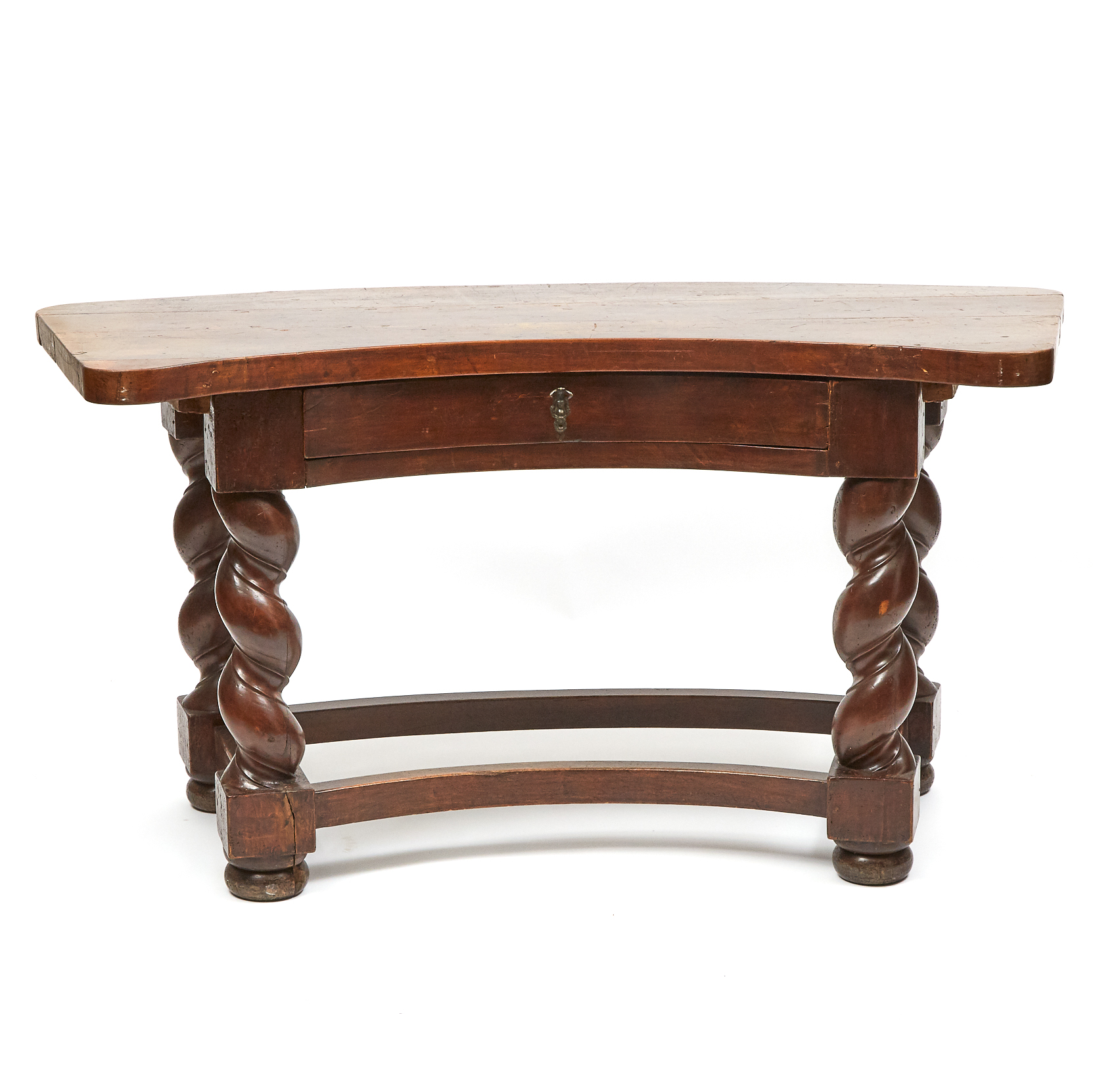 Jacobean Style Walnut Work Table, 19th century