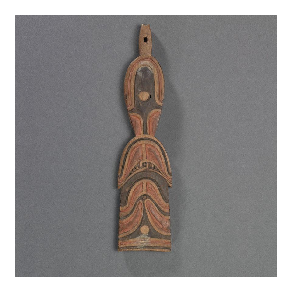 Carved and Stained Wood Fish Totem