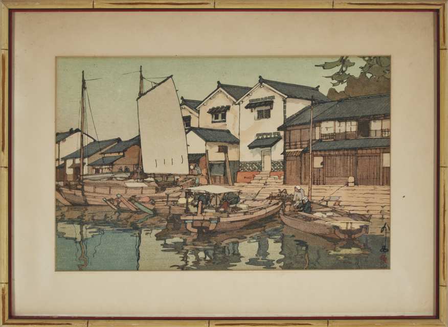 Hiroshi Yoshida (1876-1950), Kura in Tomonoura
