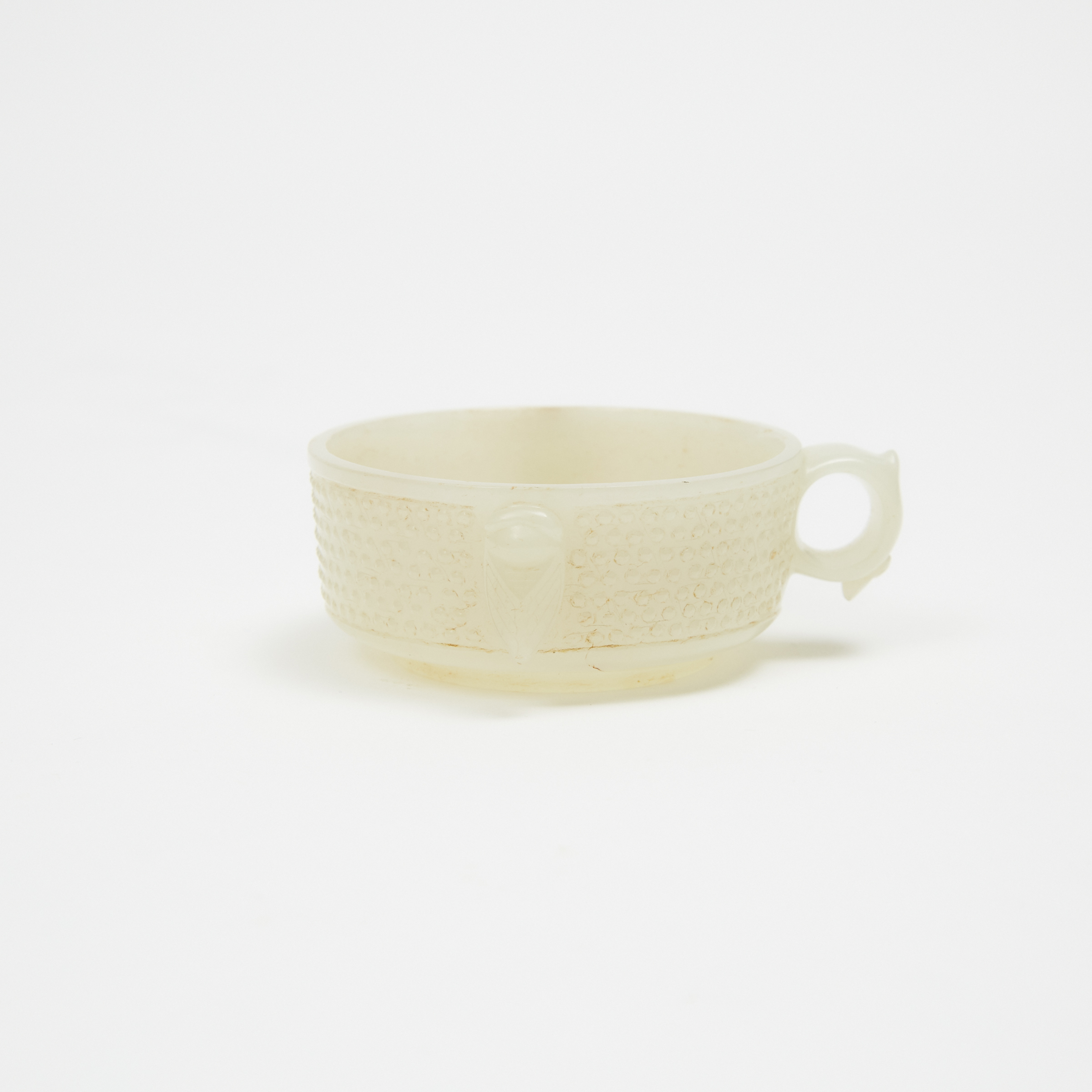 An Archaic Style White Jade Cup, Early 20th Century