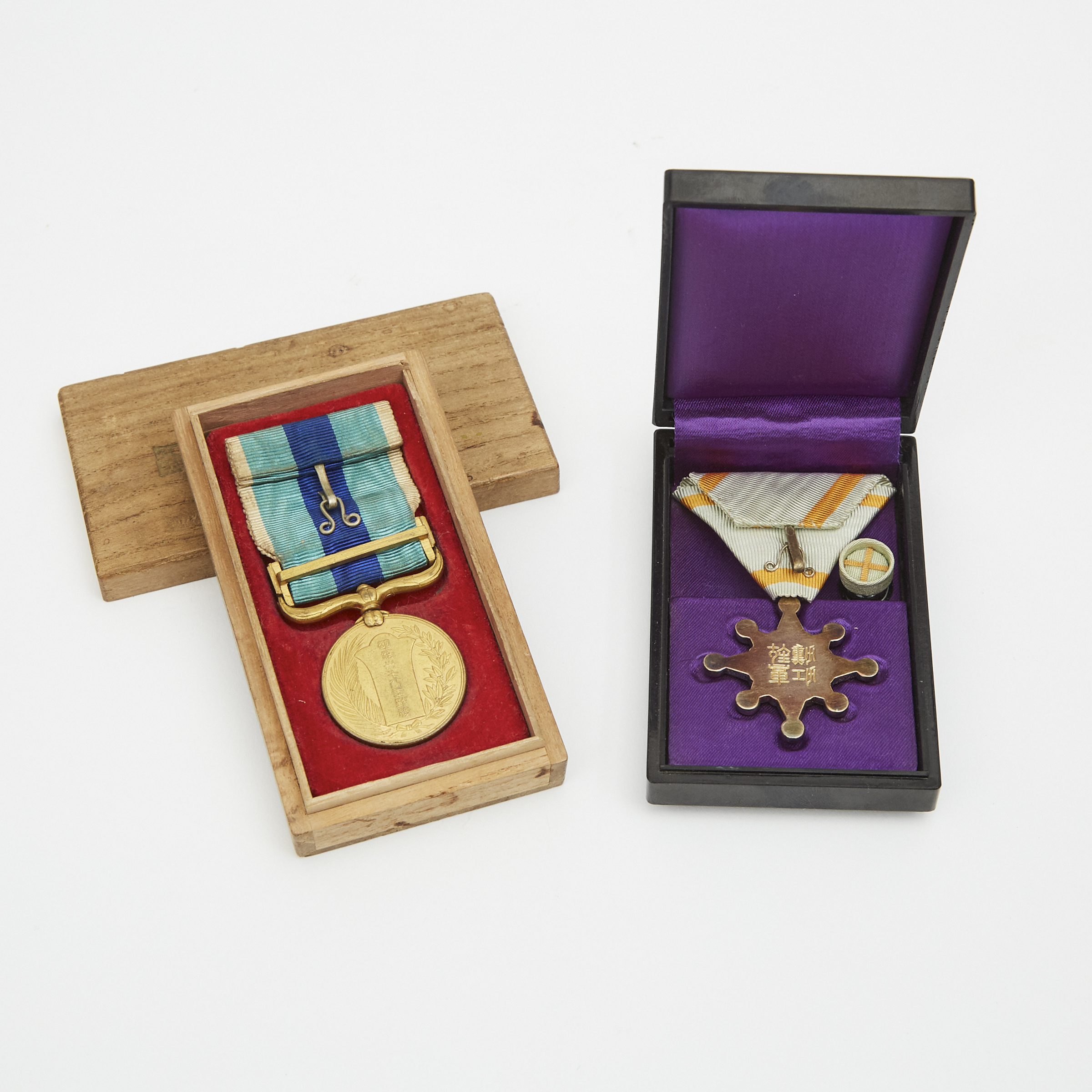 A Japanese Military Medal and an Order, Meiji Period
