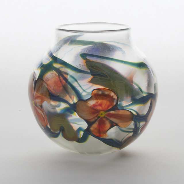 Charles Lotton (American, b.1935), Multi Flora Glass Vase, 1981