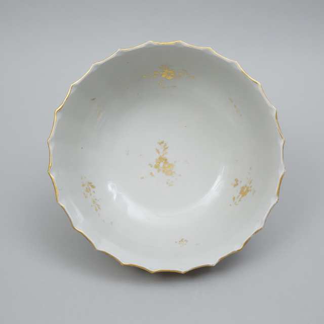 French Porcelain Large Fluted Bowl, probably Samson, c.1900