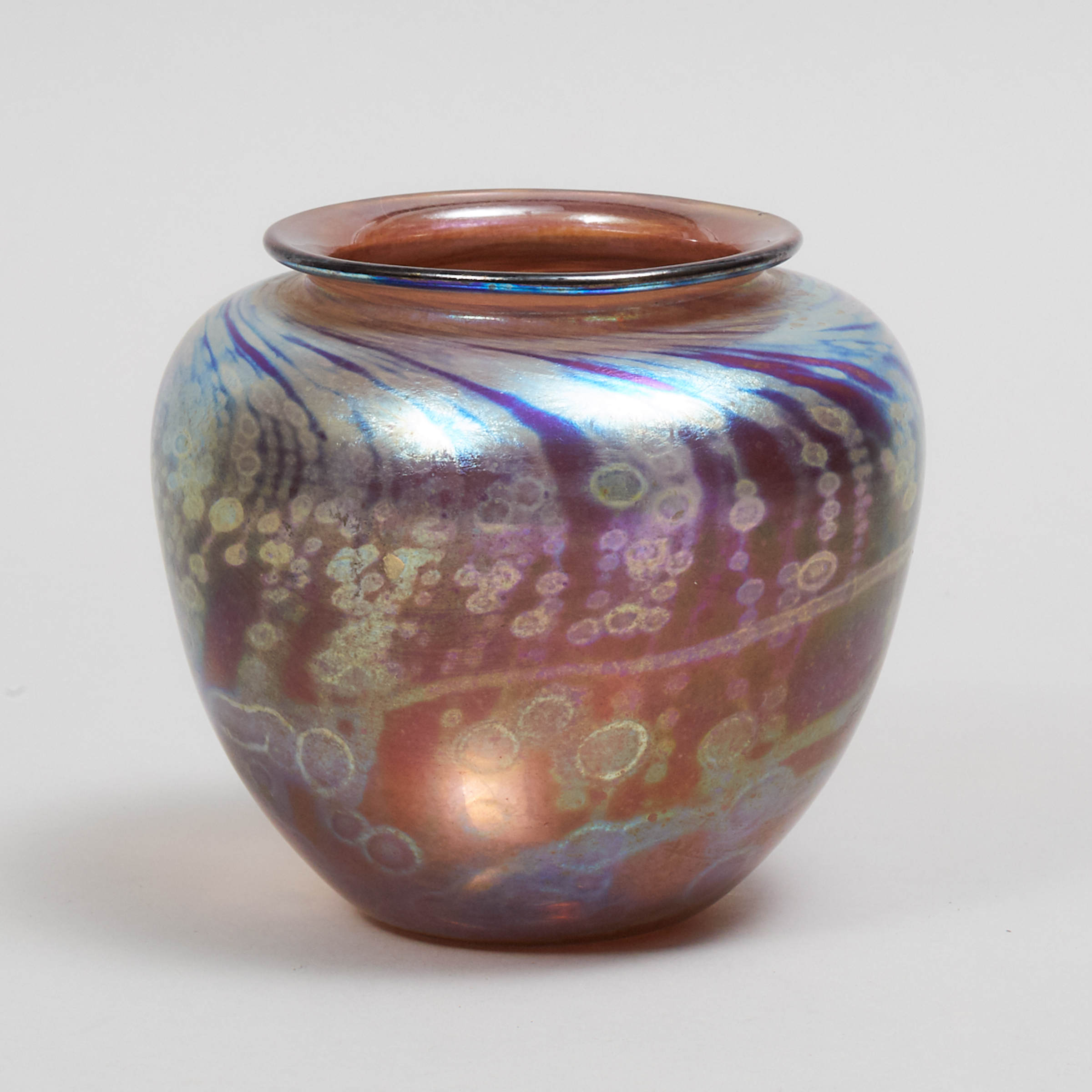 Karl Schantz (American-Canadian, b.1944), Iridescent Glass Vase, 1978