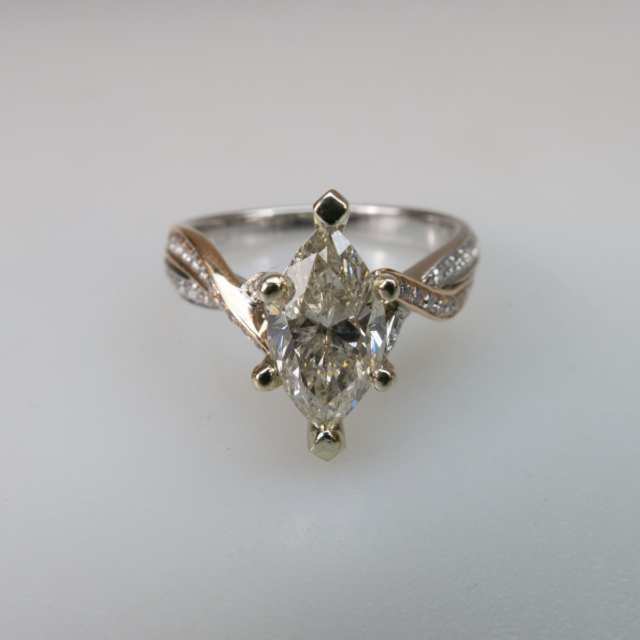 14k White And Yellow Gold Ring 