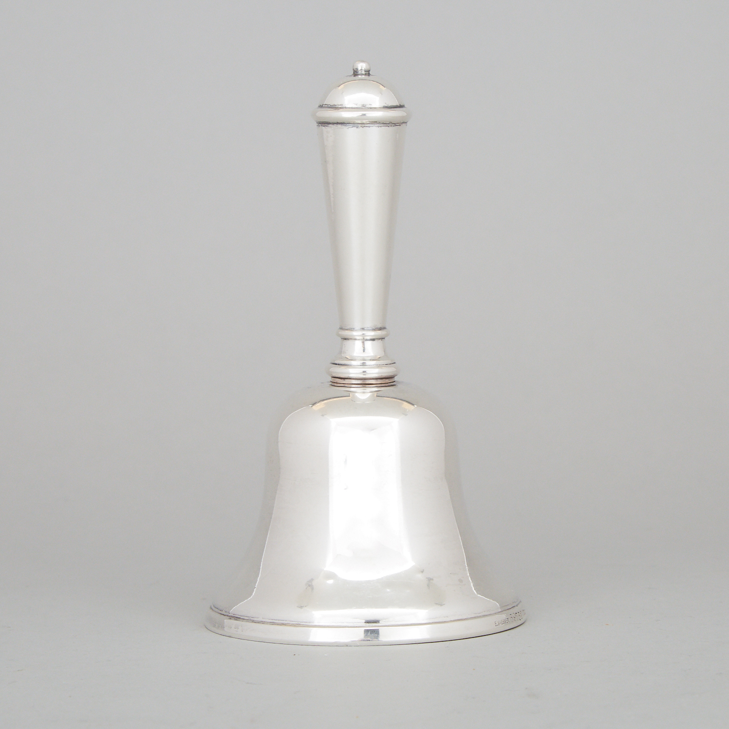 German Silver Table Bell, Koch & Bergfeld, Bremen, early 20th century