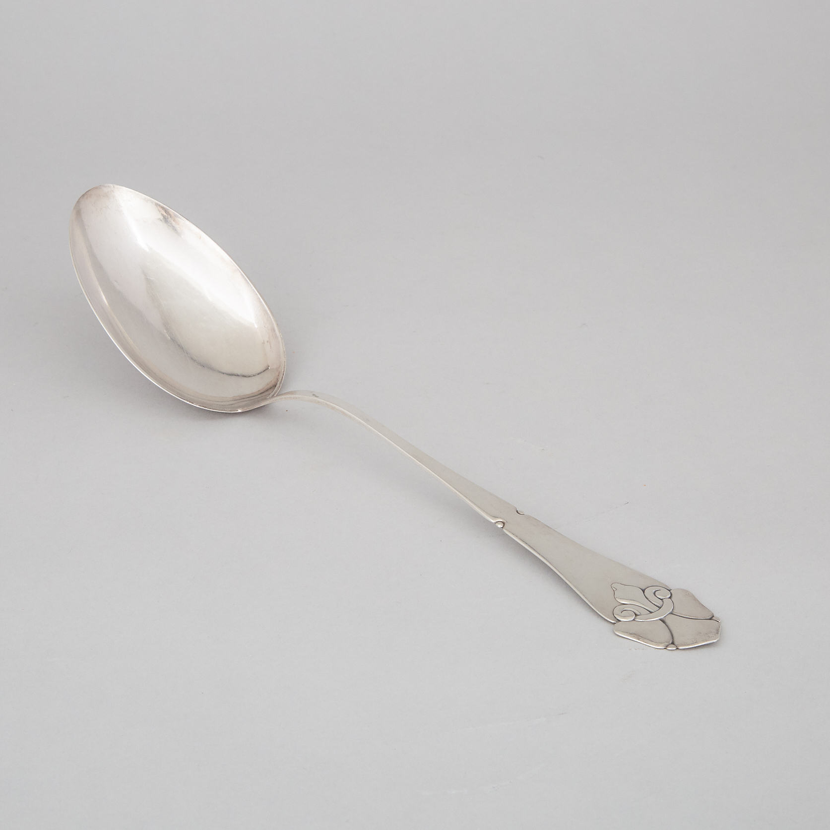 Danish Silver Serving Spoon, Carl M. Cohr, Fredericia, 1925