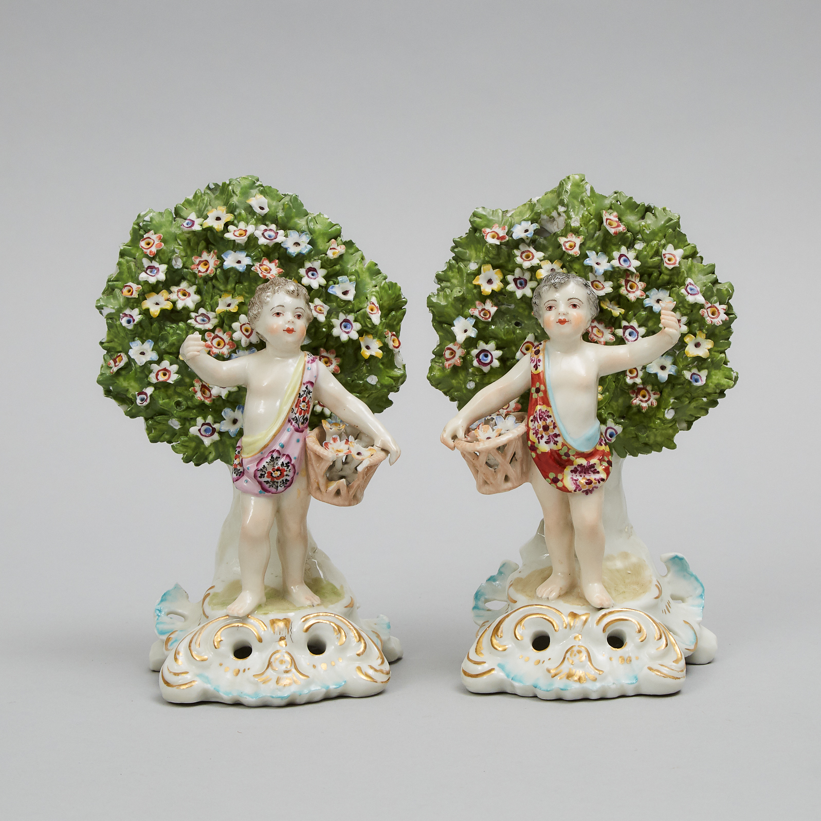 Pair of Samson Bocage Figures, early 20th century