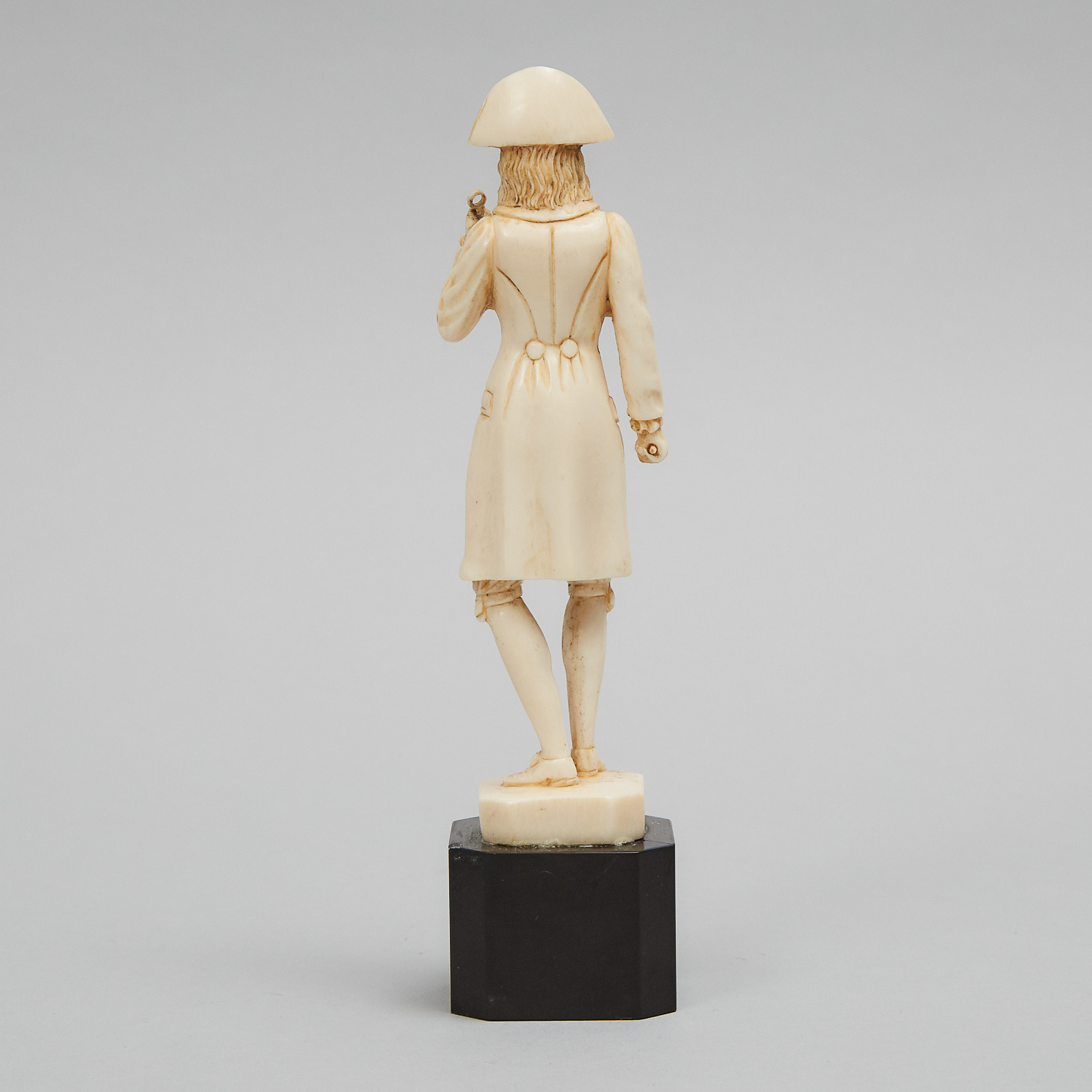 Dieppe Carved Ivory Figure of a Napoleonic Officer, early 20th century