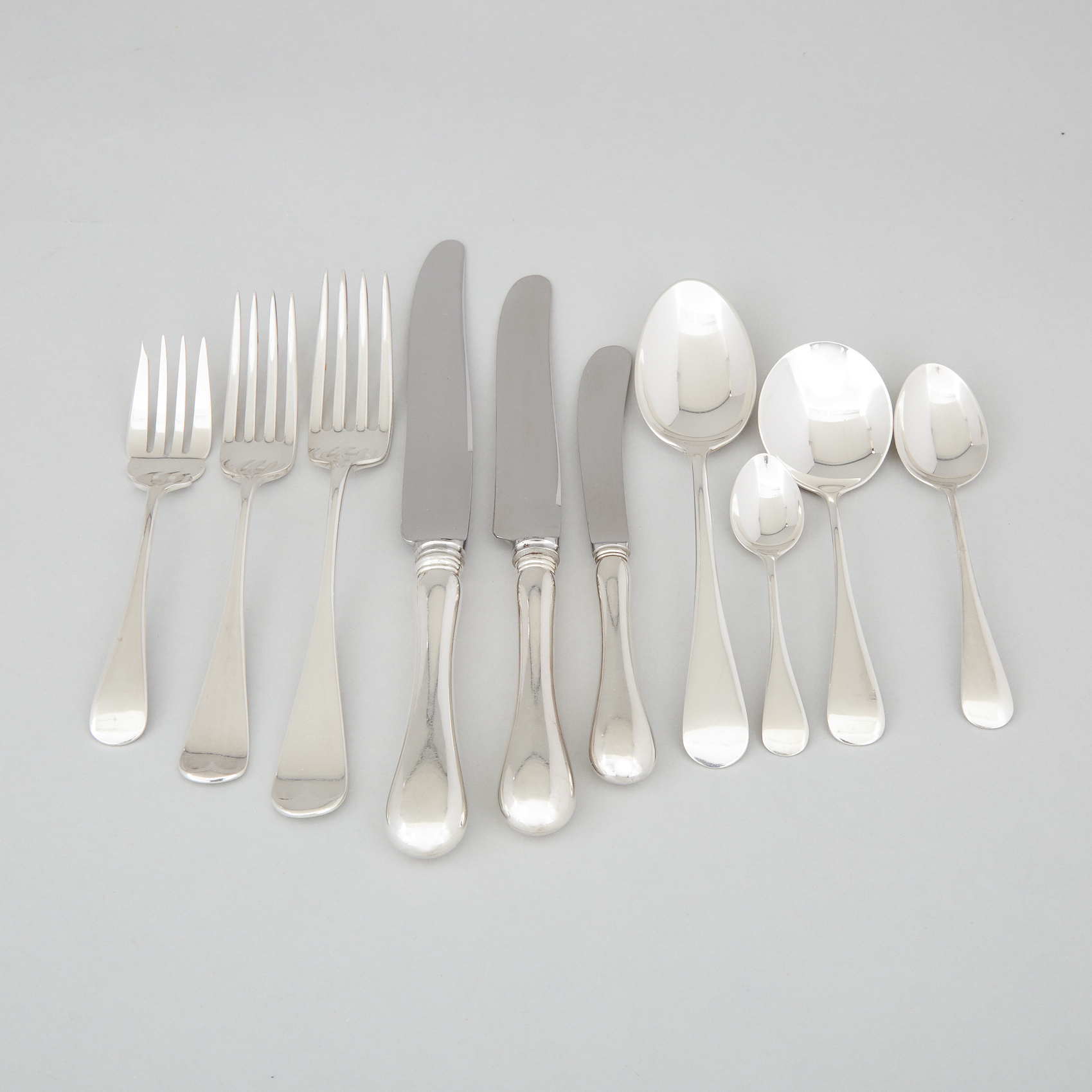 Canadian Silver 'Old English' Pattern Flatware Service, Henry Birks & Sons, Montreal, Que., 20th century