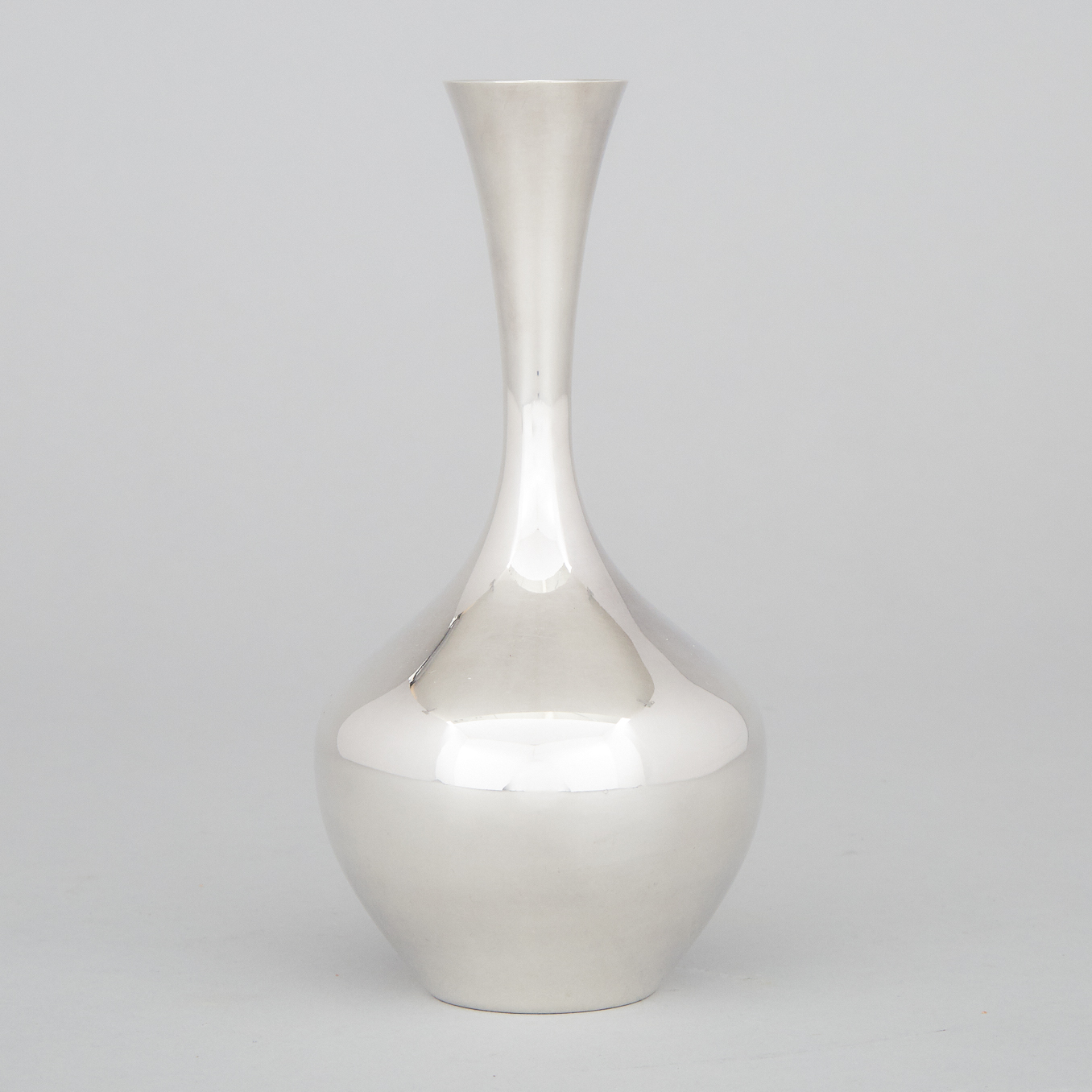 German Silver Vase, Koch & Bergfeld, Bremen, 20th century